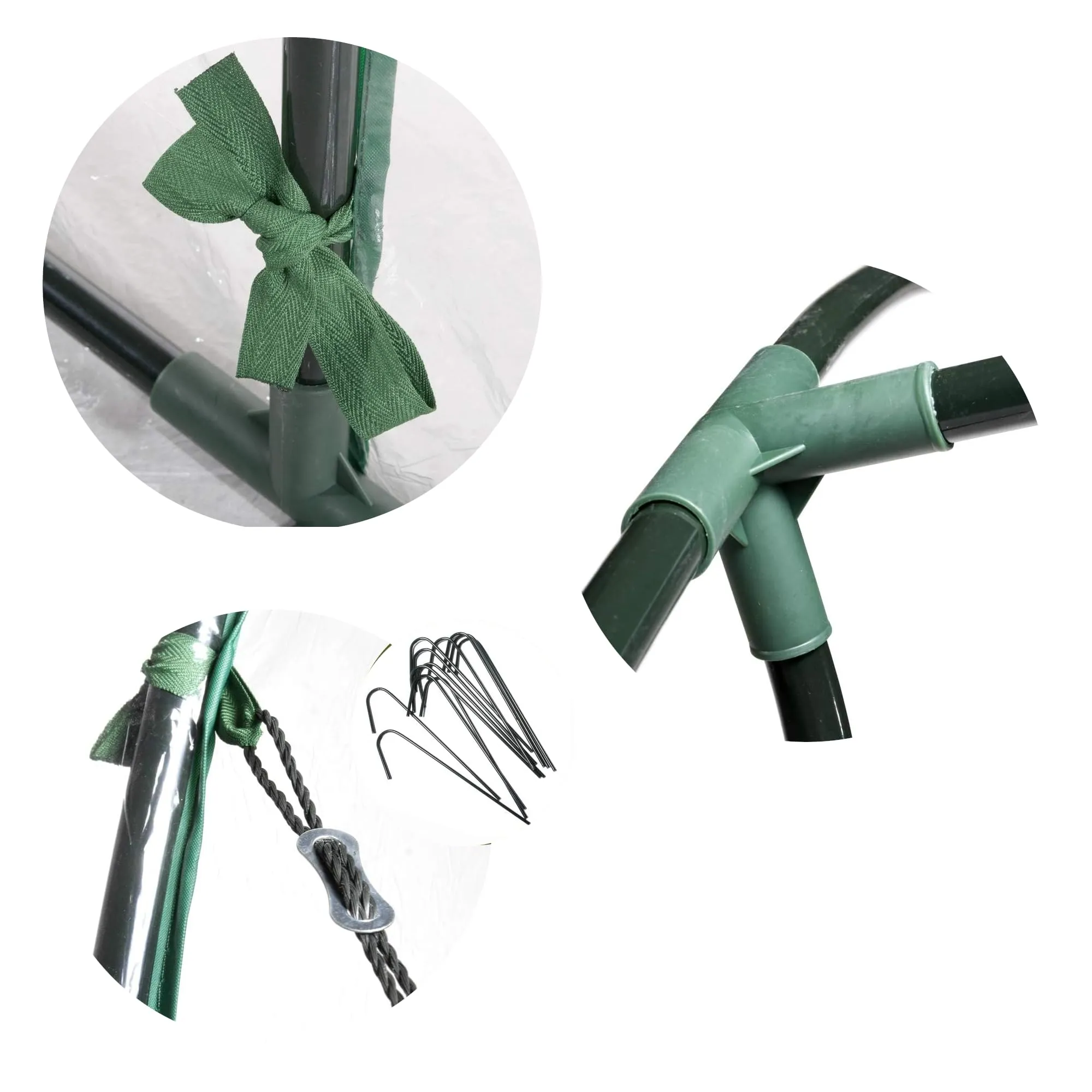 Serra da Giardino a Parete con Copertura in PVC Impermeabile