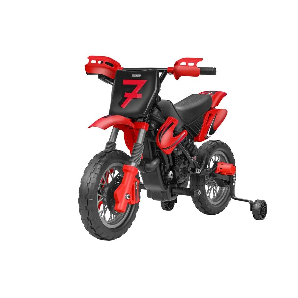 Moto Cross Elettrica 12V Rossa - Globo