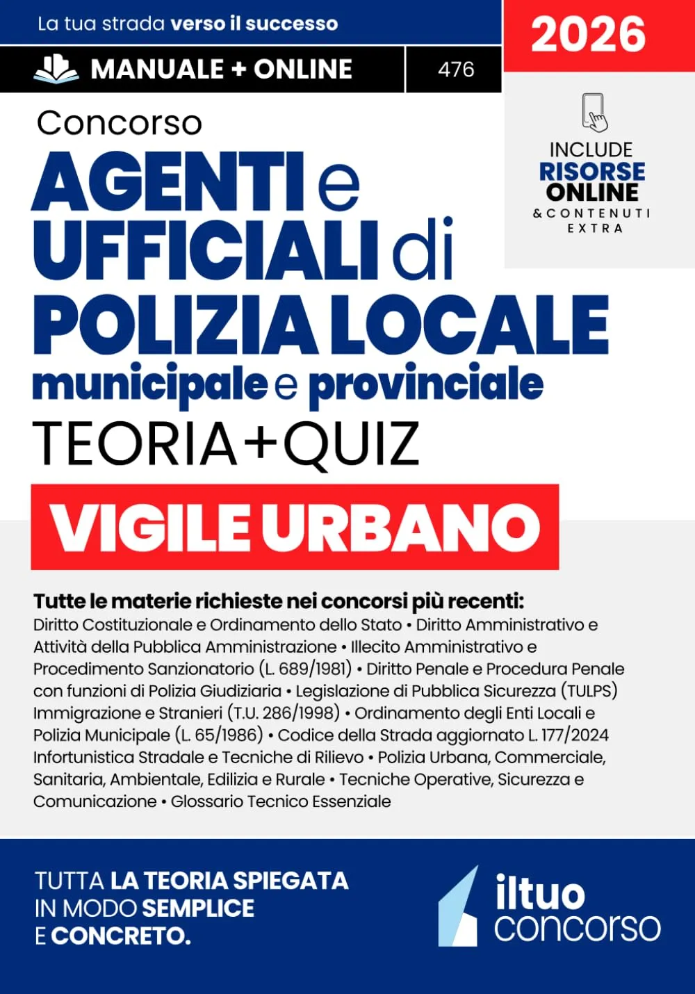 Concorso Vigile Urbano - Manuale Completo per la Preparazione