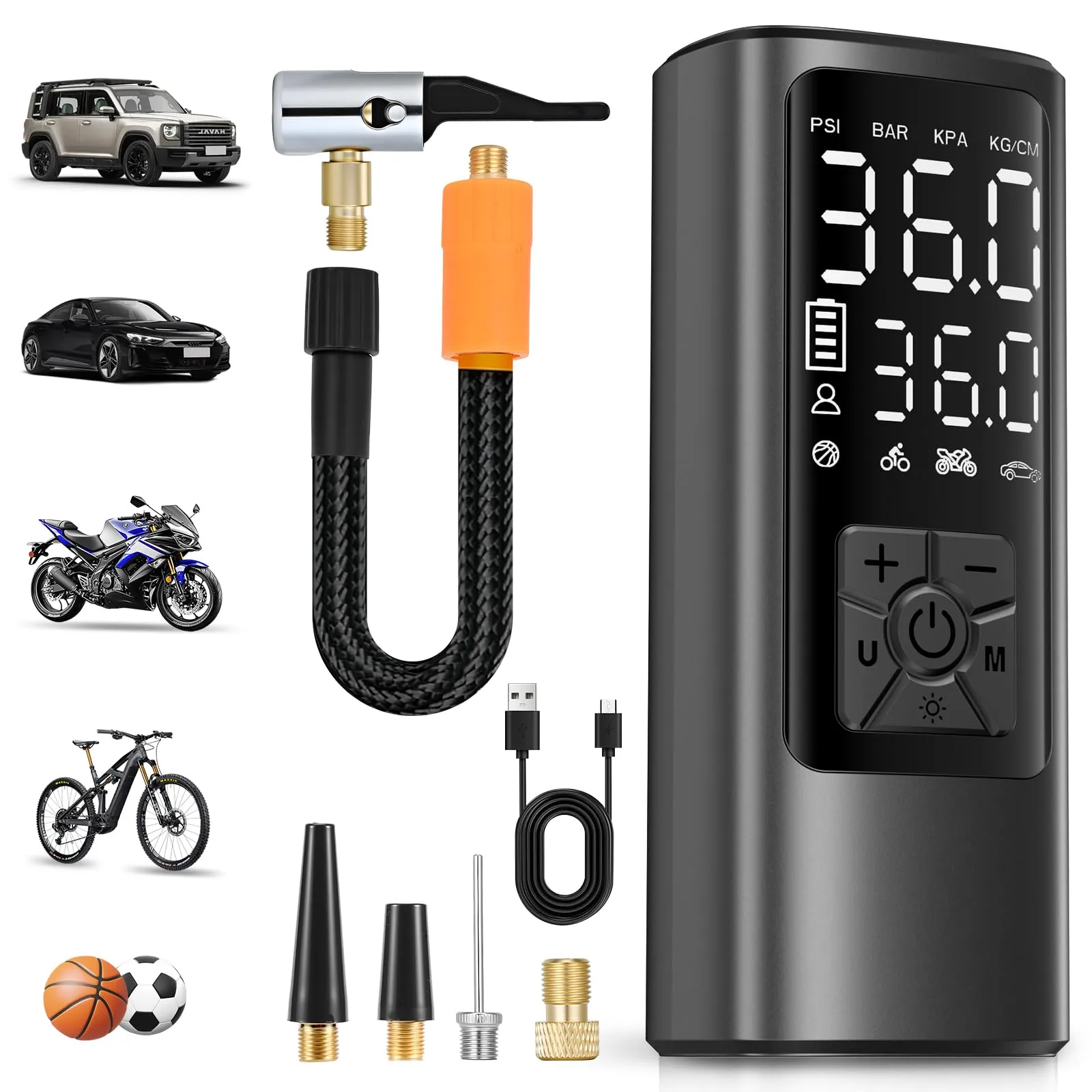 HOVVIDA Compressore d'Aria Portatile 150 PSI