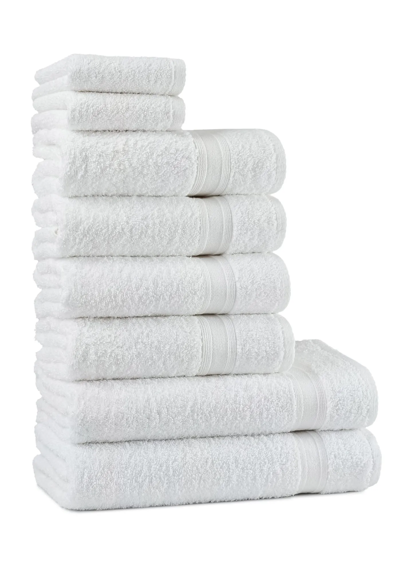 Tuiste Set Asciugamani Bagno Bianchi, Hotel, Cotone