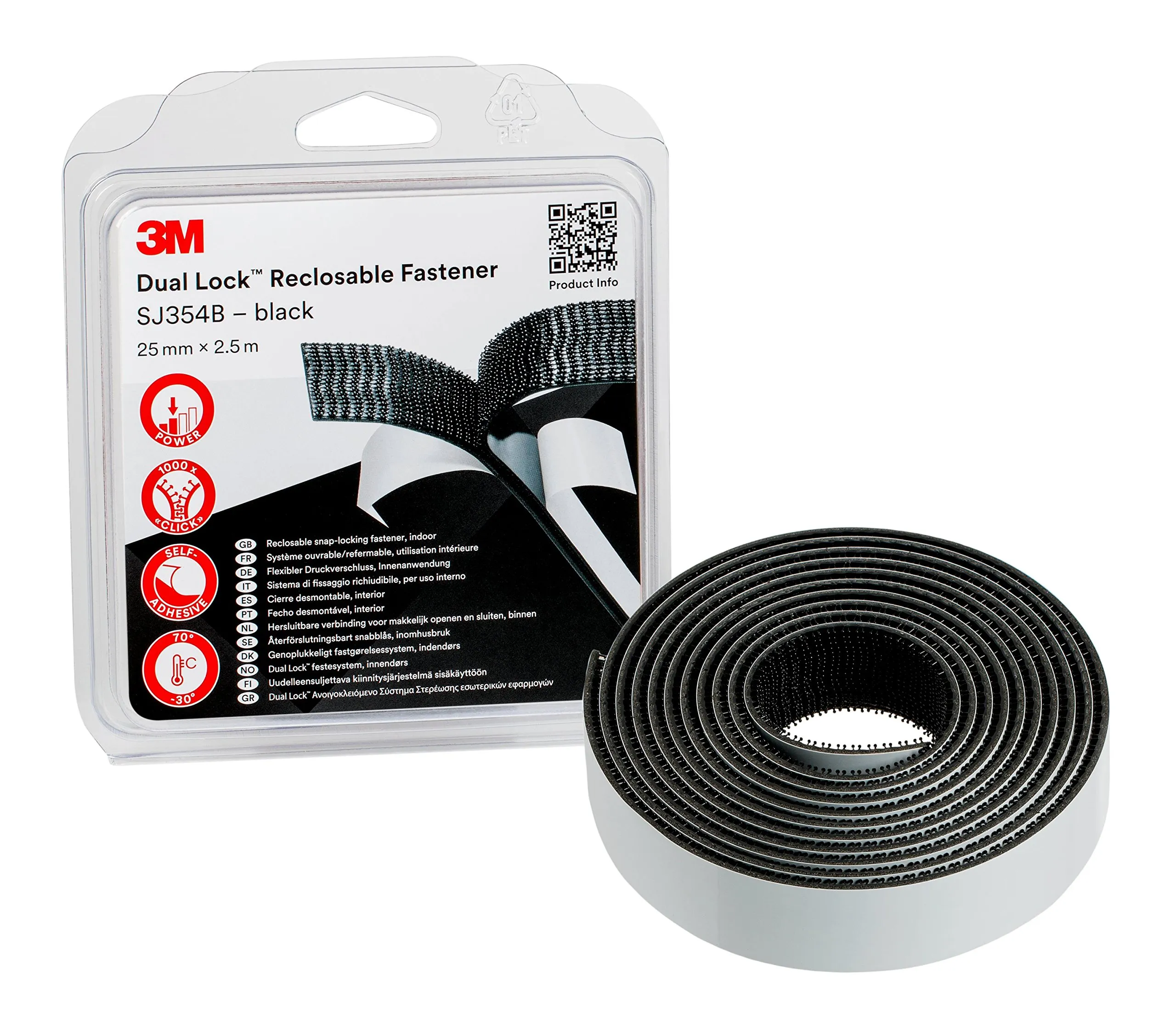 3M Dual Lock SJ354B Sistema di Fissaggio Richiudibile