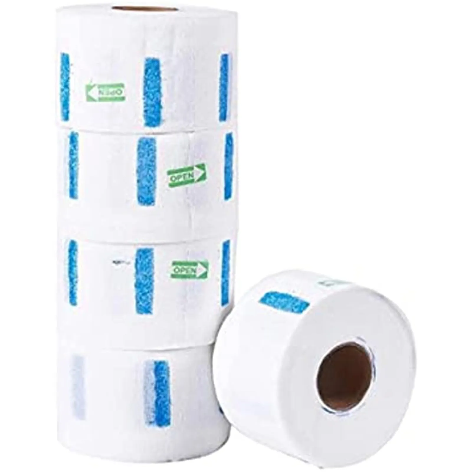 Feisate Carta Collo Barbiere Usa e Getta - 5 Rotoli (500 Strisce)
