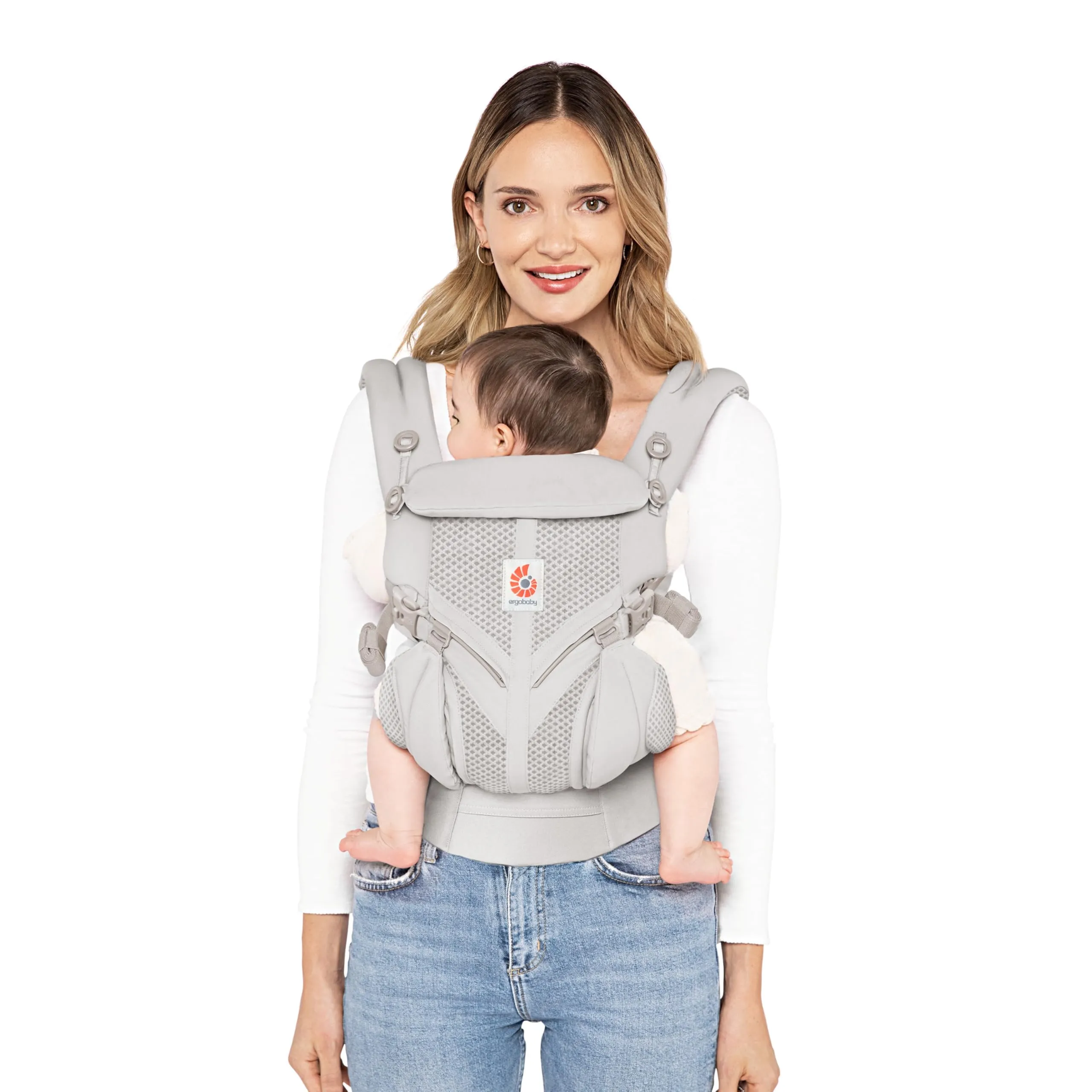 Ergobaby Omni 360 Cool Air Mesh Marsupio Neonati Ergonomico - Pearl Grey