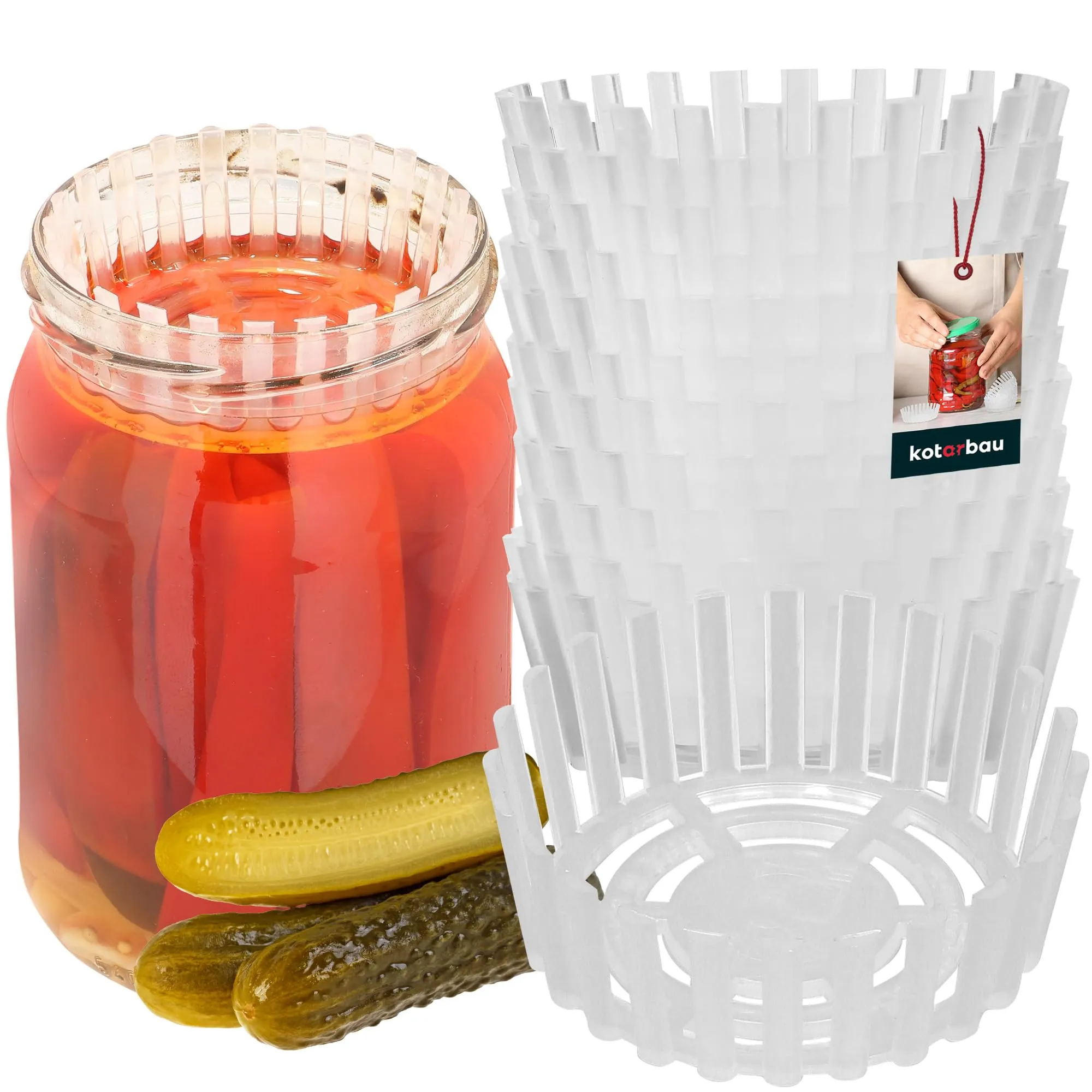 KOTARBAU® - Set di 12 Pesi per Fermentazione per Barattoli da Ø 82 mm