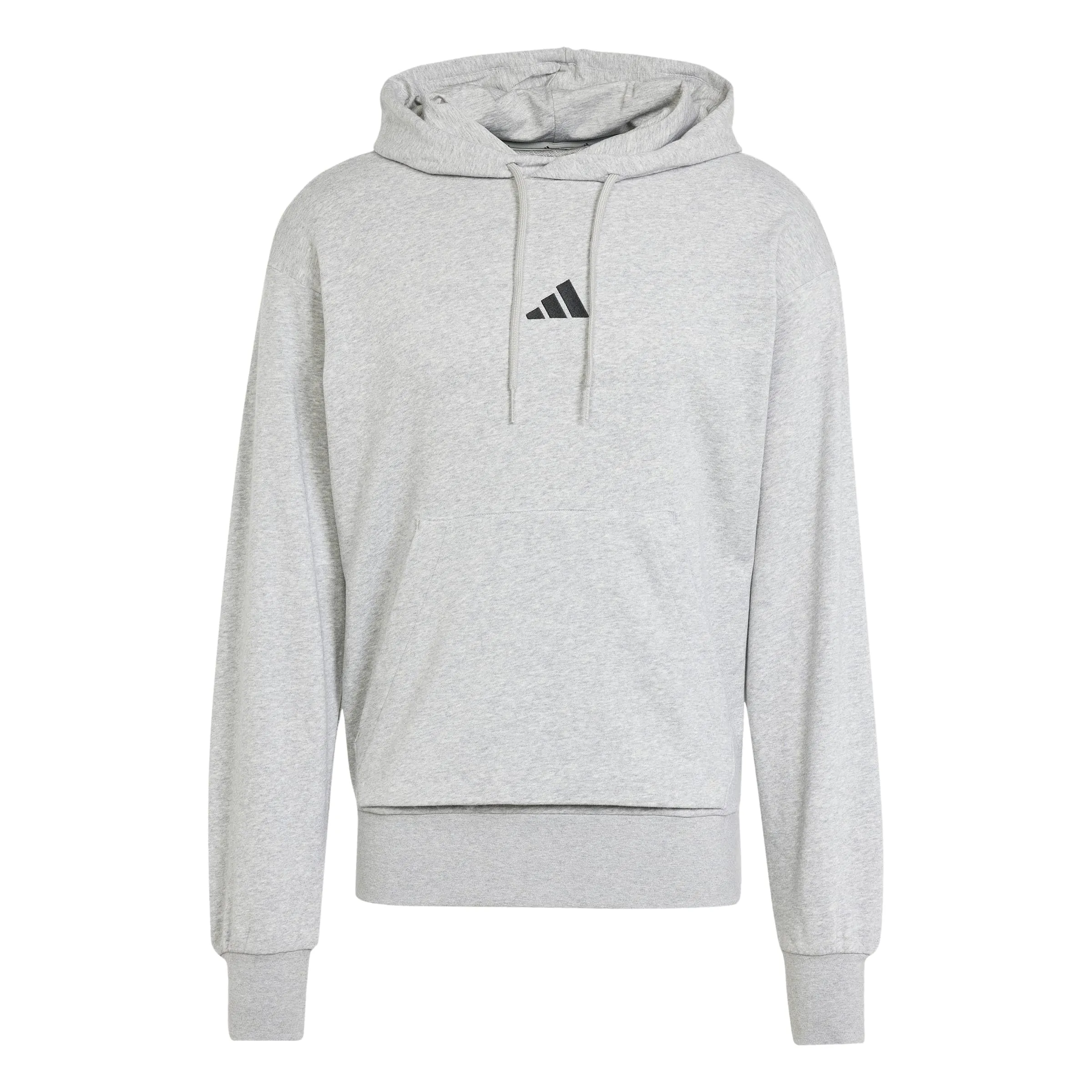 Adidas Essentials Feelcozy French Terry Hoodie Grigio Melange/Nero