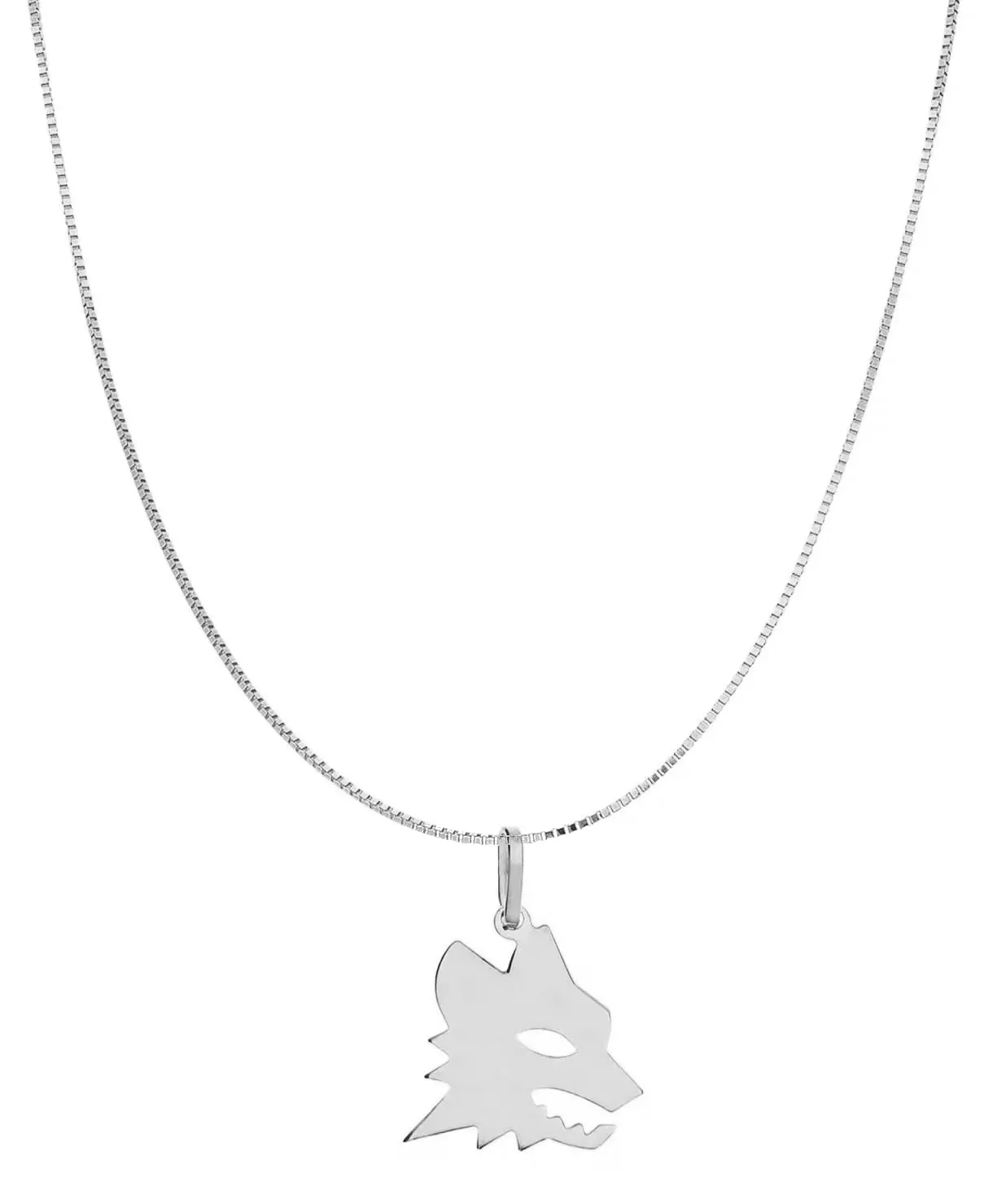 Collana Argento 925 con Lupo di Roma: Eleganza Artigianale per Uomo e Donna