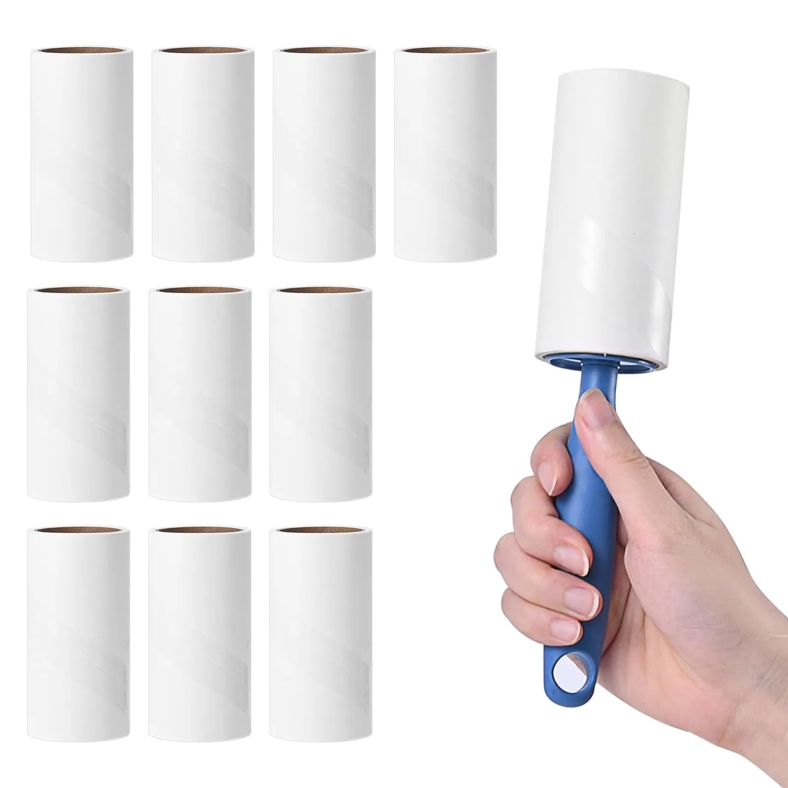 Rotolo Adesivo Extra Appiccicoso per Peli di Animali e Pelucchi - Set da 12 Rotoli