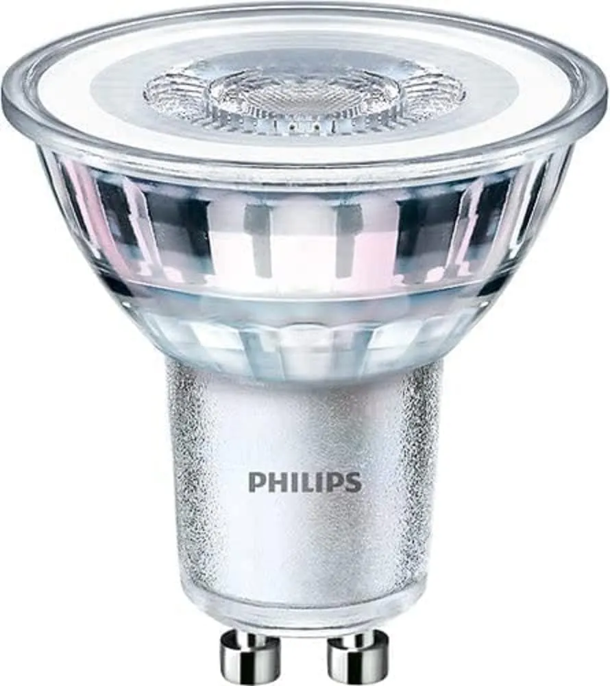 Philips LED Faretti GU10 - Confezione da 10, Luce Bianca Calda (50W Equivalenti)