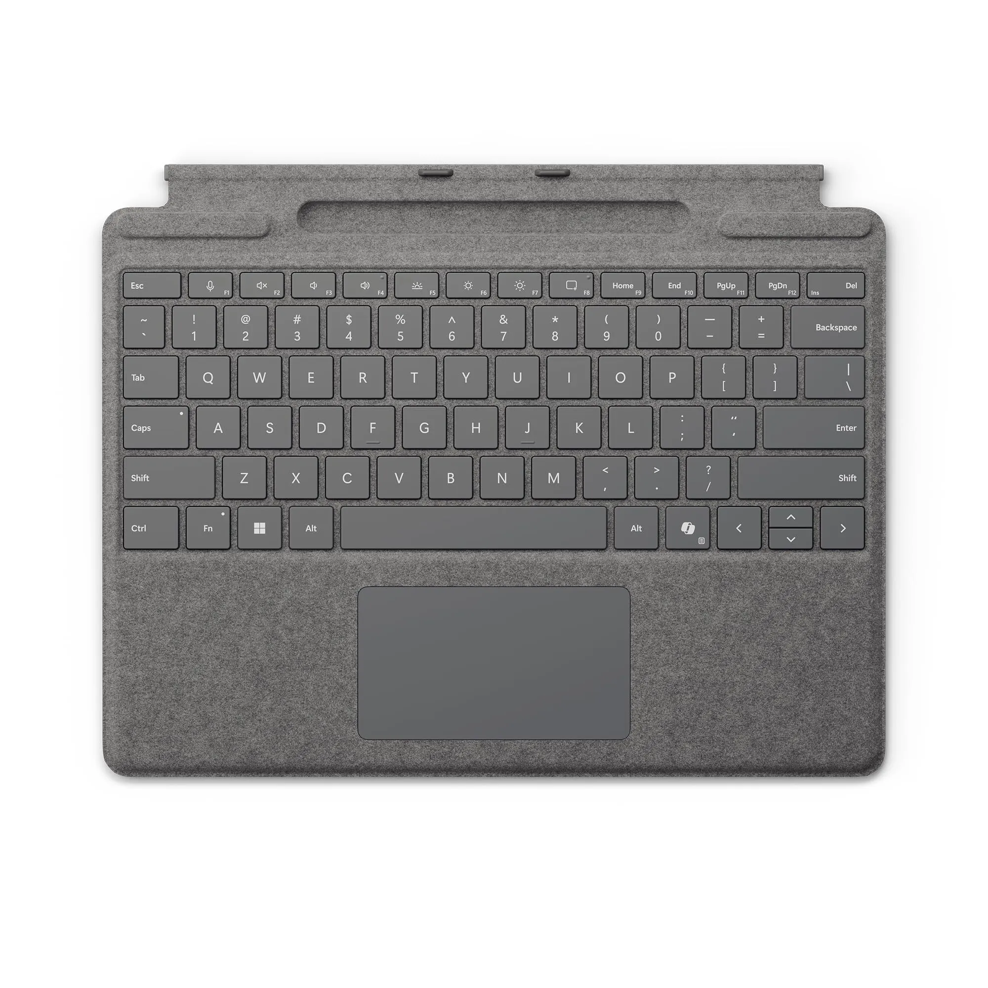 Microsoft Surface Pro Keyboard con Scomparto Penna - Platino