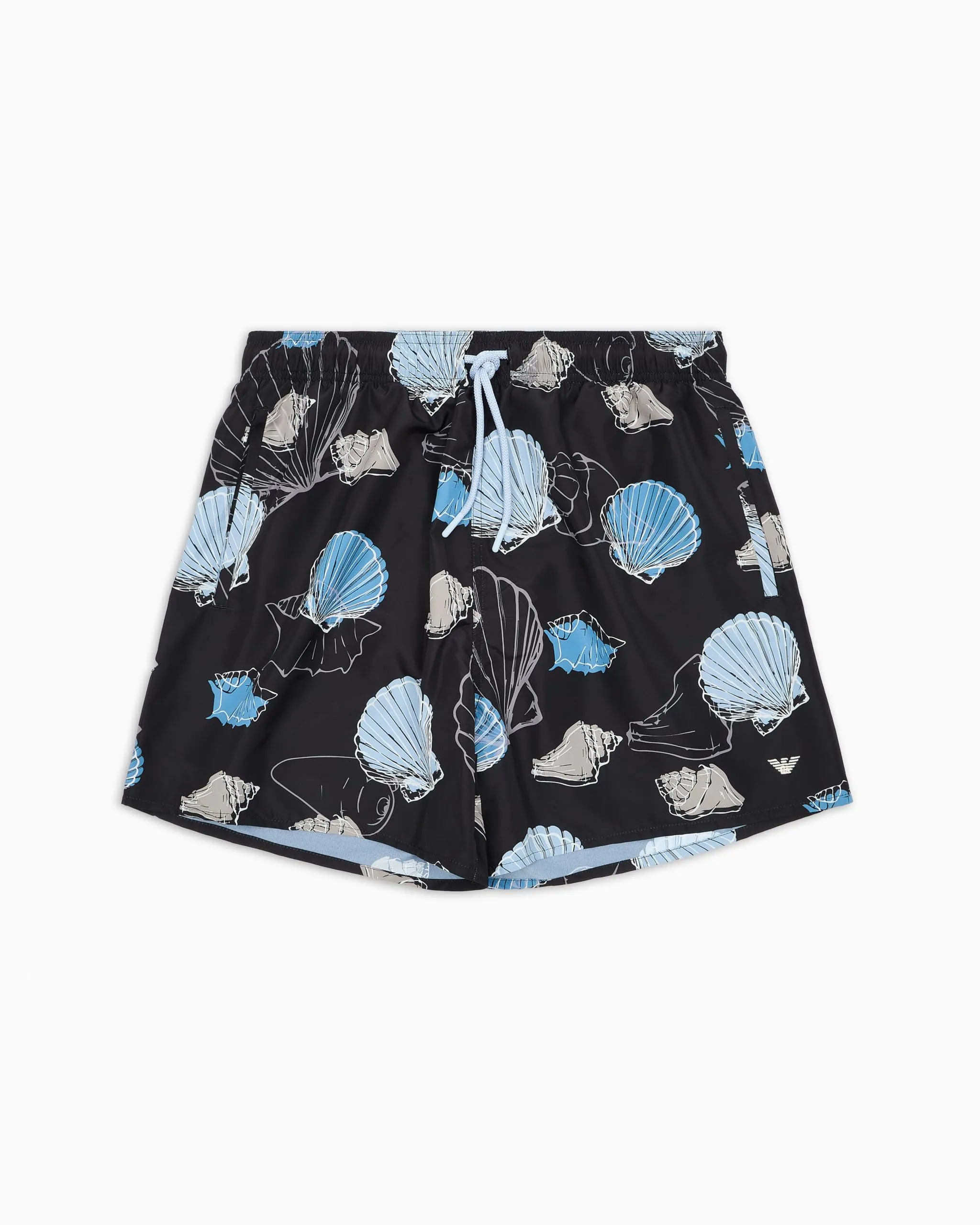 Boxer da Bagno Emporio Armani Uomo con Stampa Nera