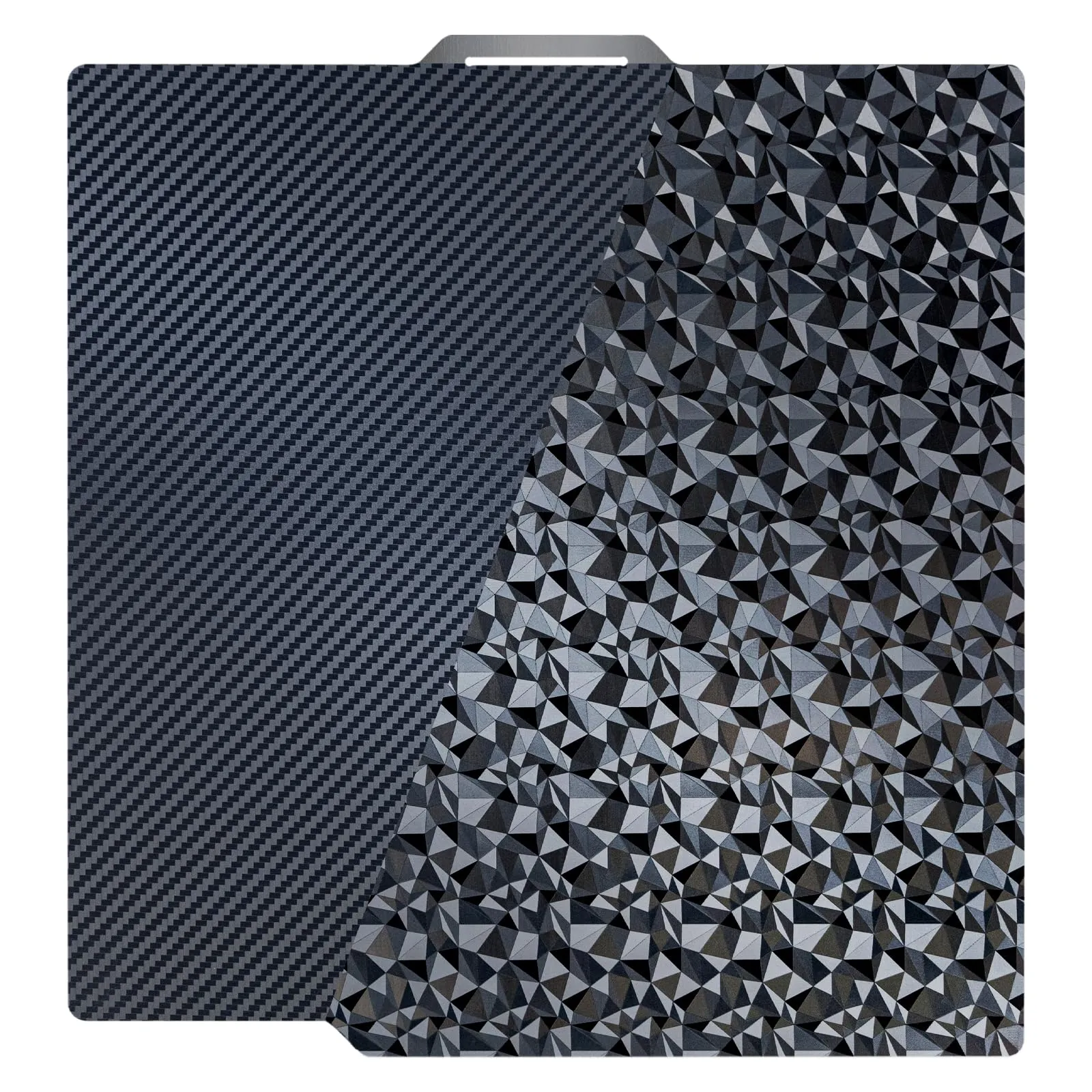 TIOPY PEO + PET Piastra di Costruzione per Bambu Lab X1/P1 - Effetto Fibra di Carbonio e Diamante