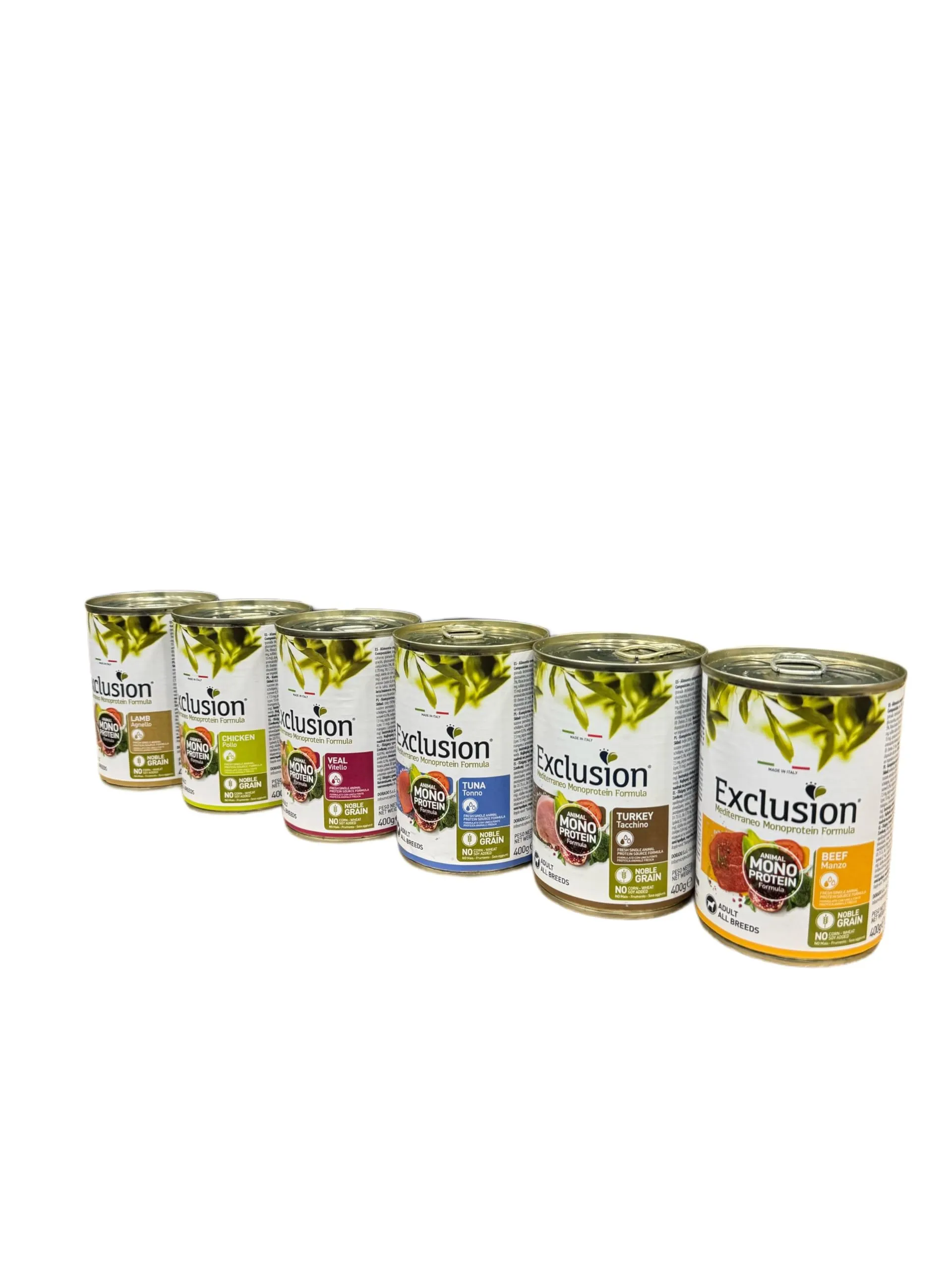 Exclusion Monoproteico All Breeds Adult - Gusti Assortiti (6 x 400g)