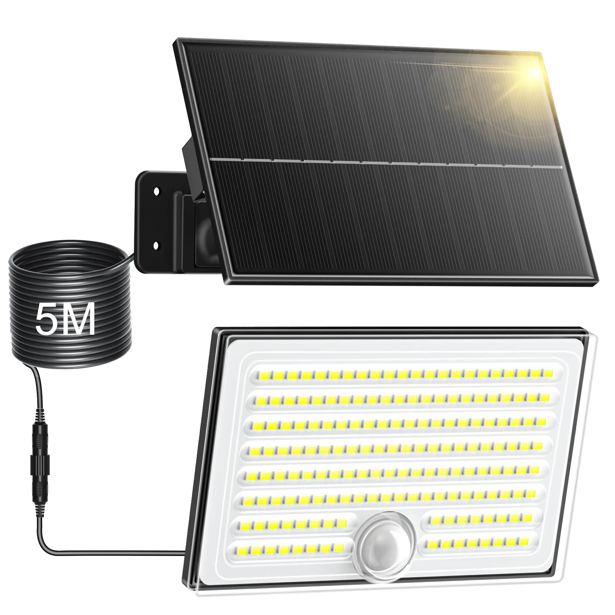 Giliwosy Faretto Solare LED da Esterno con Sensore di Movimento