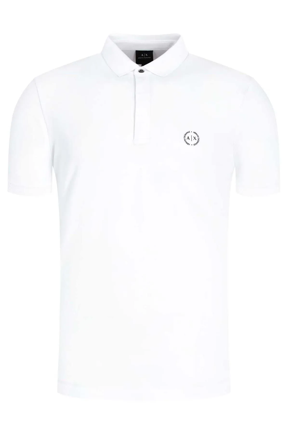 Armani Exchange Polo Uomo Bianca con Logo S