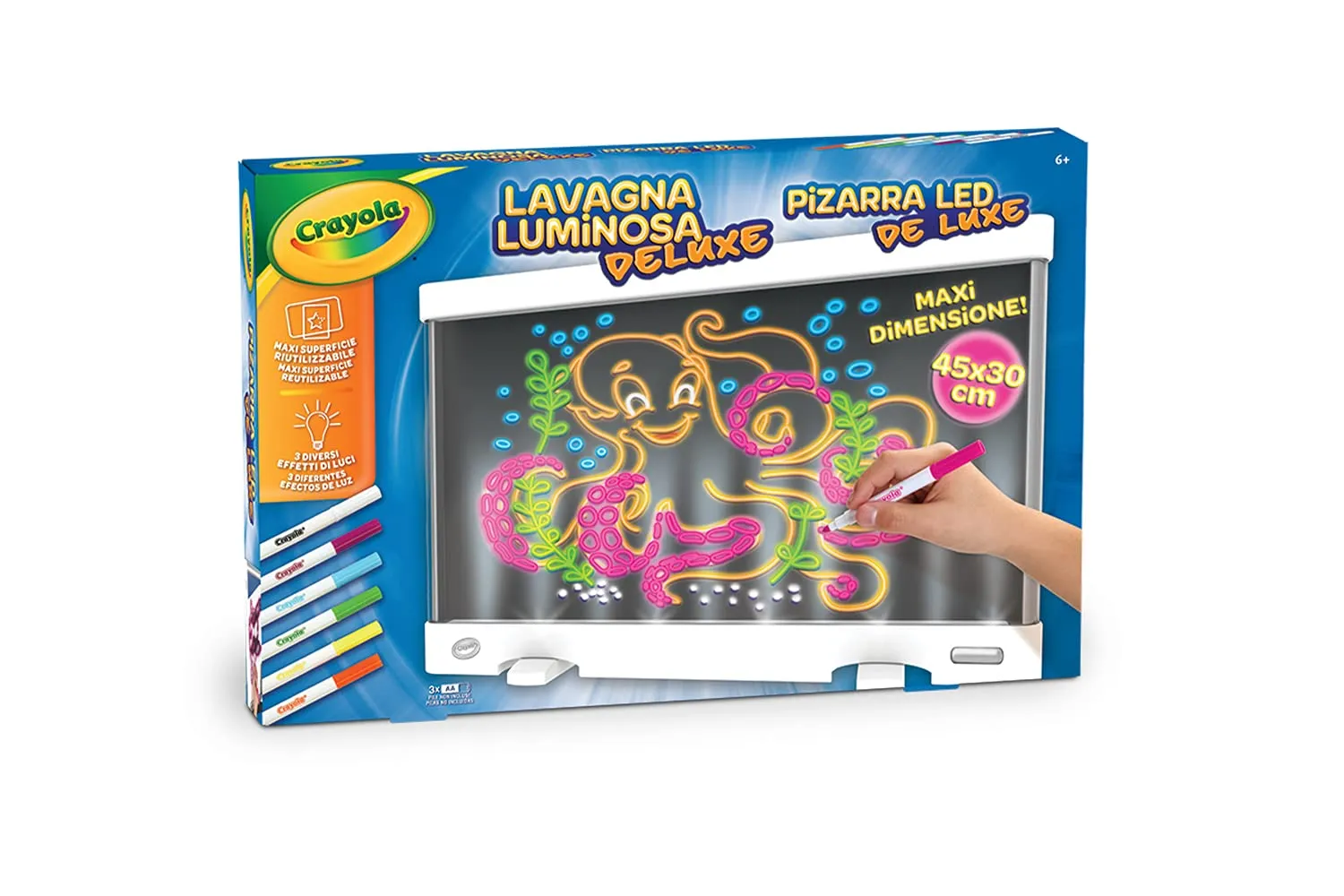 Crayola Lavagna Luminosa Deluxe Maxi Superficie