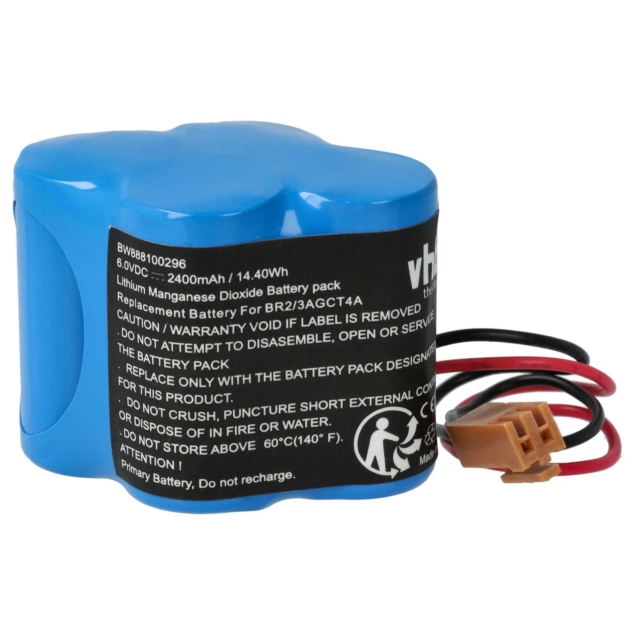 Batteria di Ricambio vhbw per GE/Fanuc BR-2/3AGCT4A, CL 25A, PLC 18-T