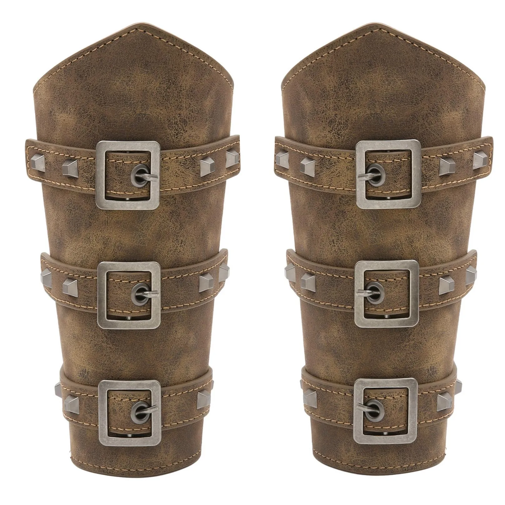 Guardie del braccio in finta pelle medievale