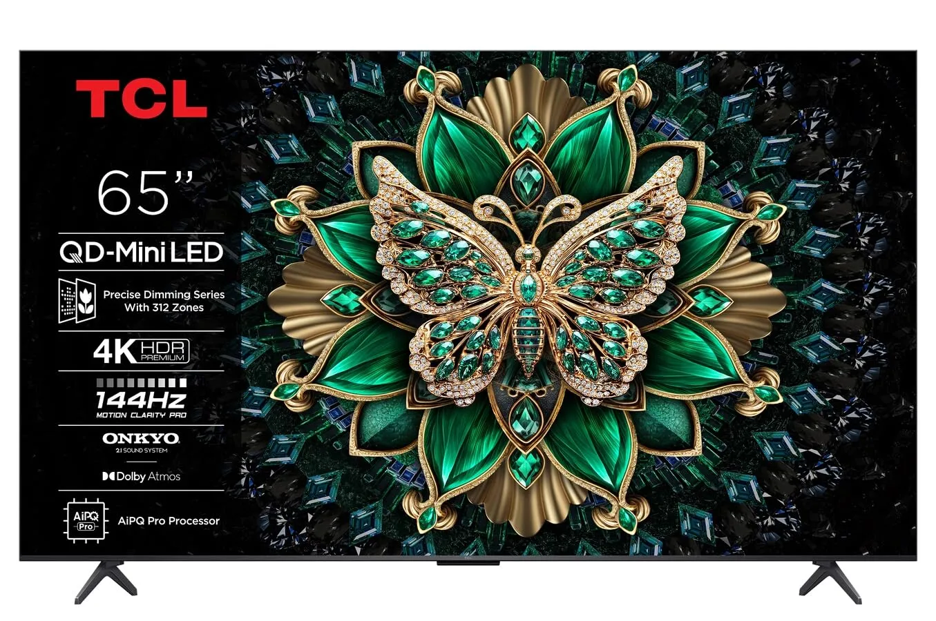 TCL 65C69K Smart TV QD-MiniLED 4K 65" - Immagini Brillanti e Audio Immersivo