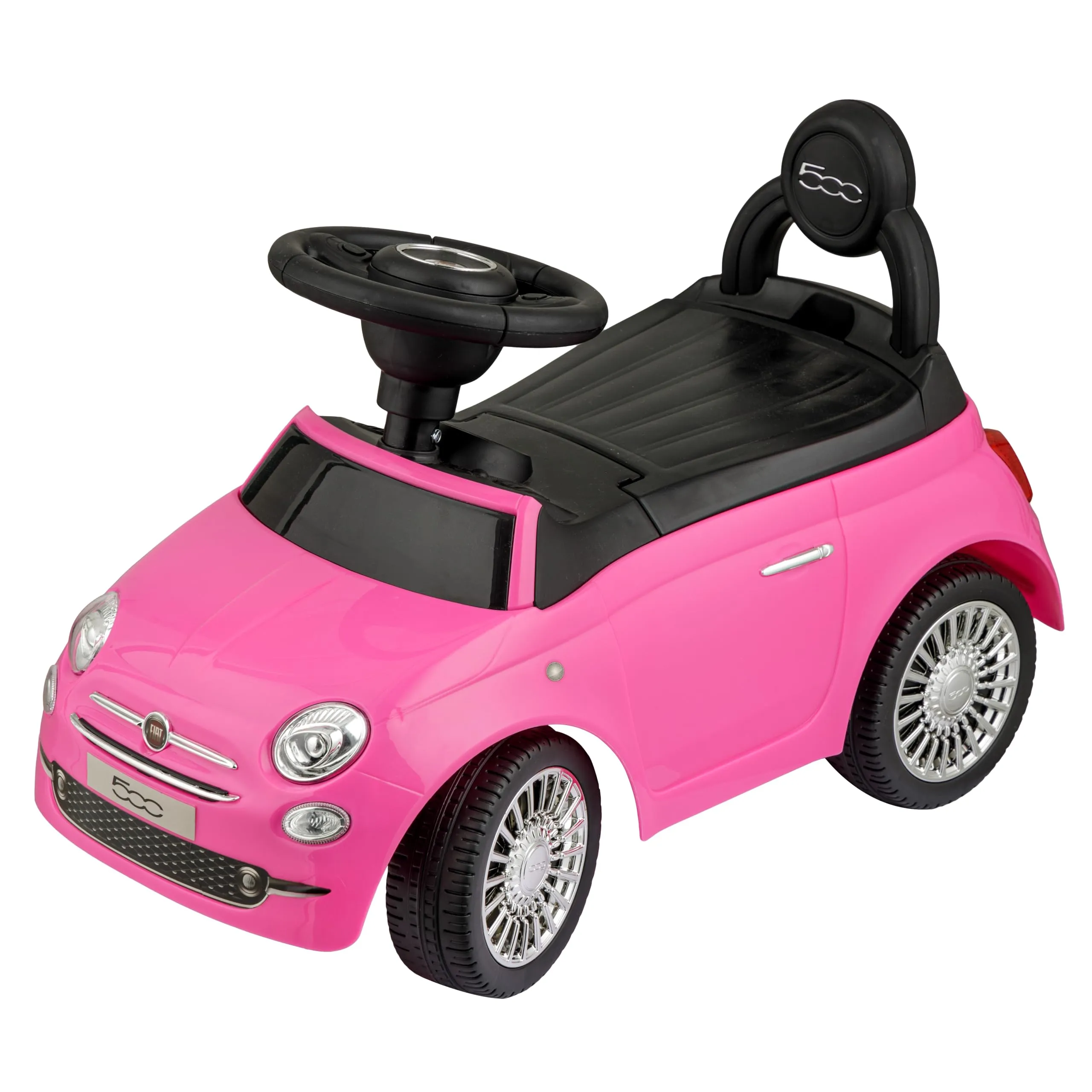 Baroni Toys Macchinina Cavalcabile Fiat 500 Rosa