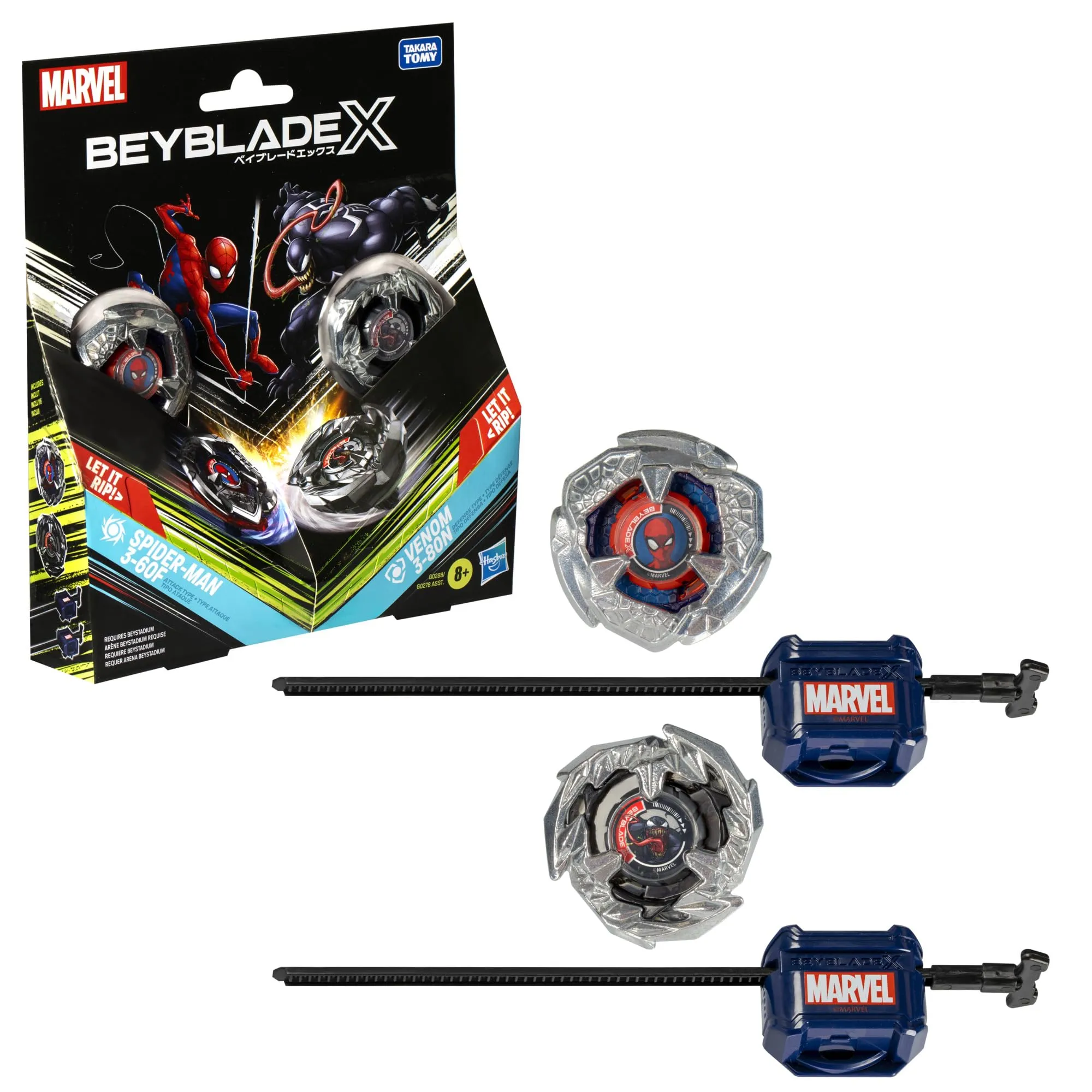 Beyblade X Marvel: Spider-Man vs Venom - Set Battaglia