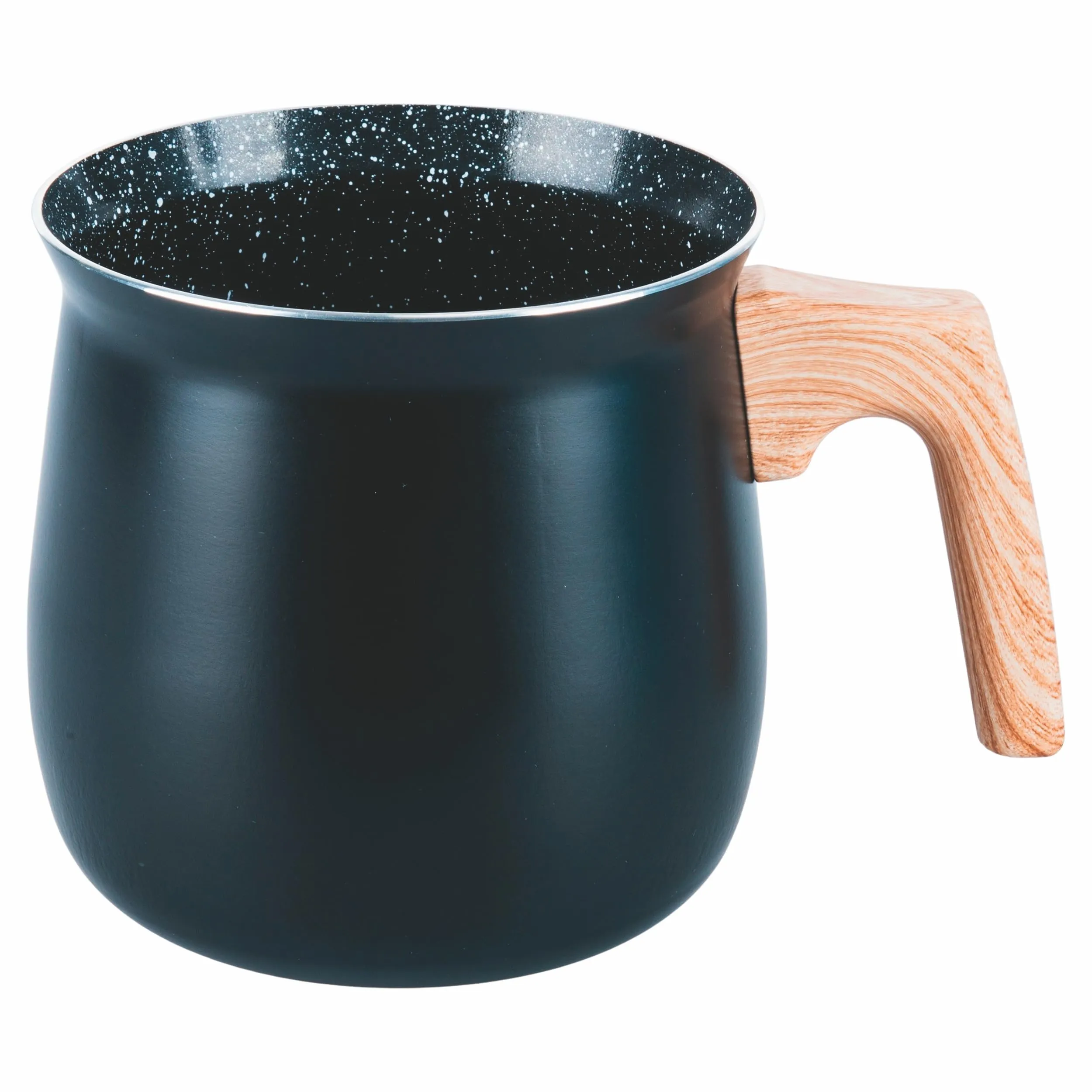 Bollilatte in Alluminio con Rivestimento Ceramico SìChef 1.3L Effetto Legno
