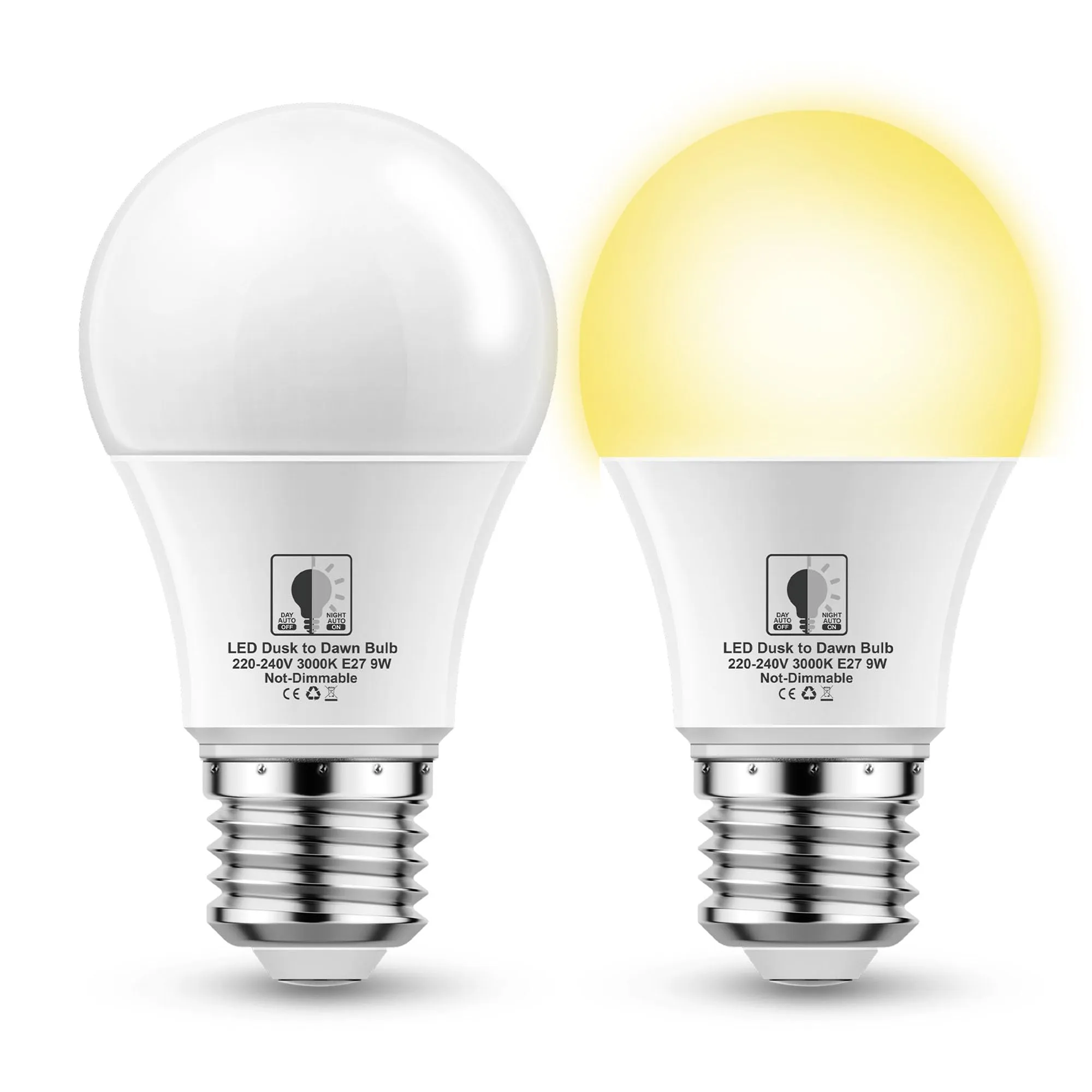 Lampadina LED con Sensore Crepuscolare E27 EvaStary