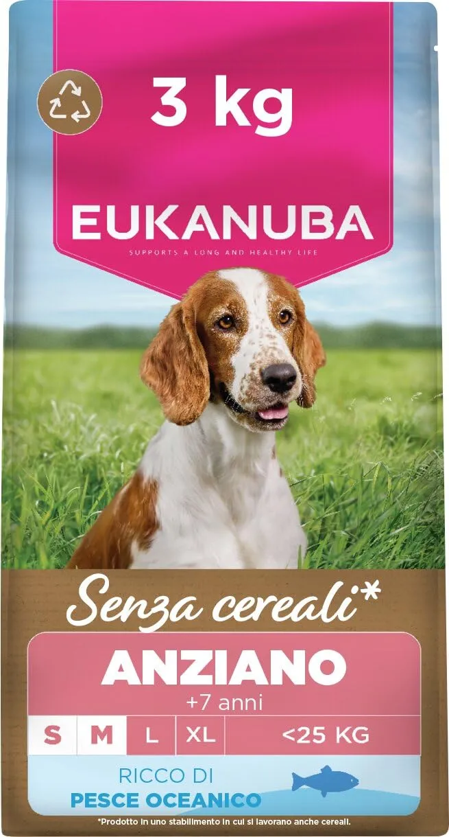 Eukanuba Senior Grain Free Pesce per Cani di Taglia Piccola e Media