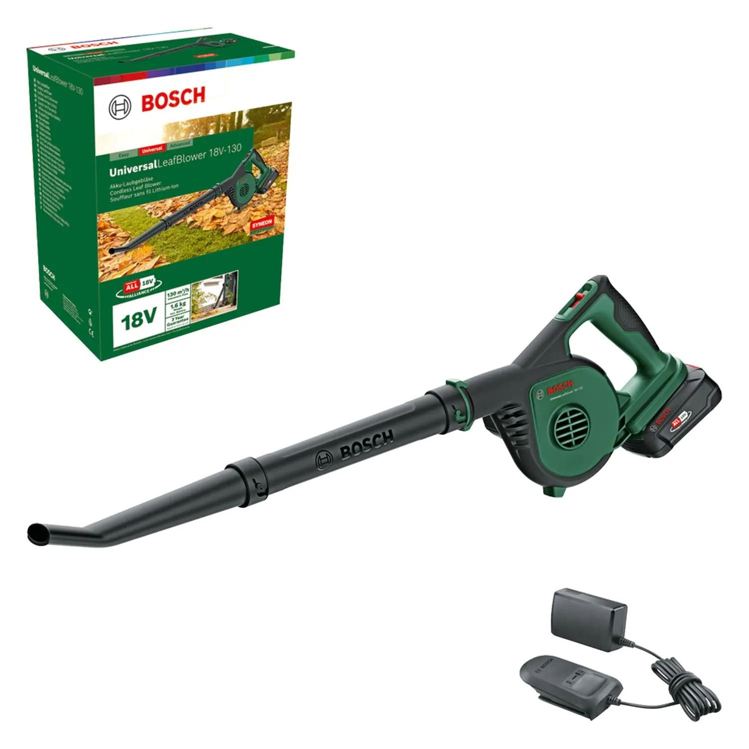 Bosch UniversalLeafBlower 18V-130 Soffiatore a Batteria