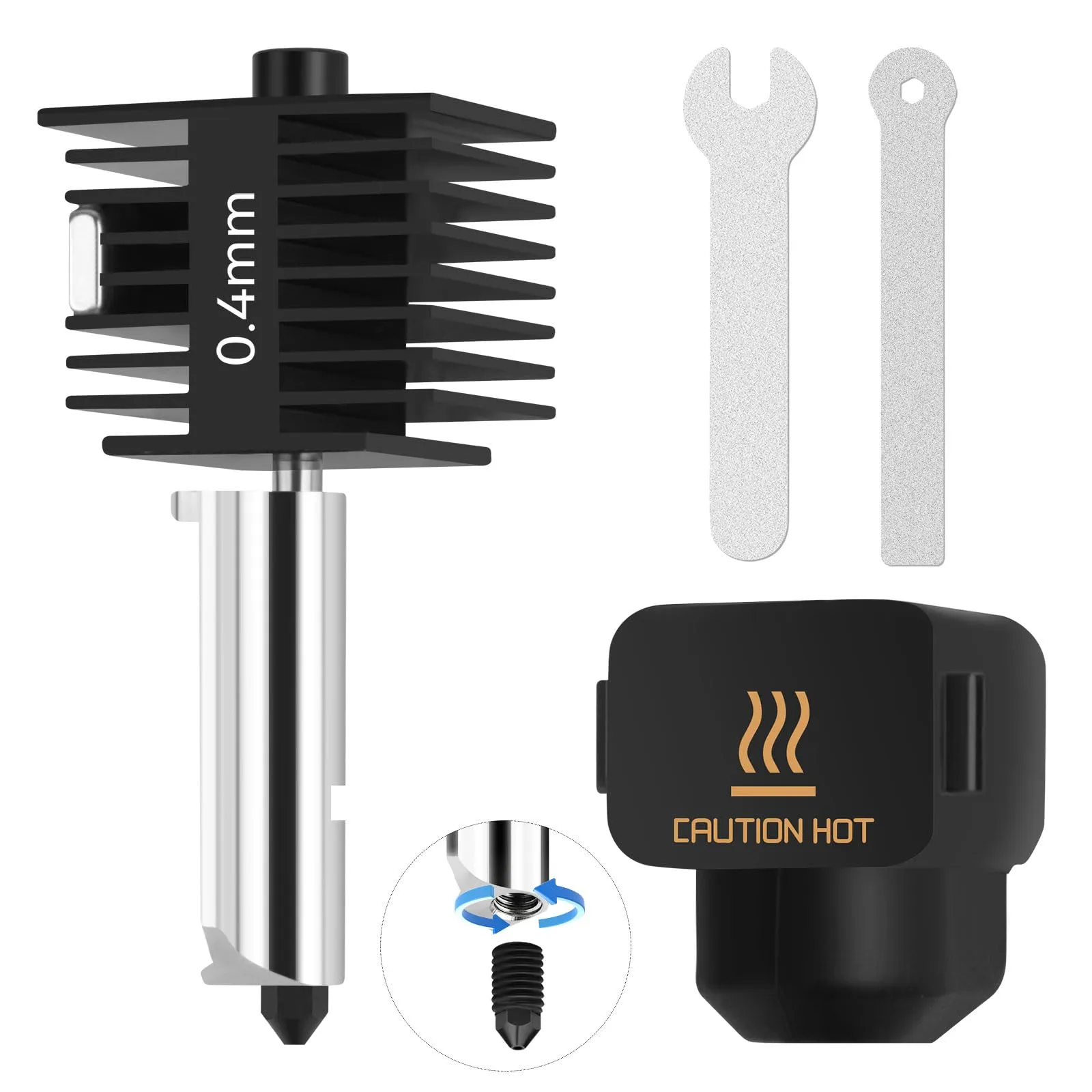 Hotend 0.4mm Alta Velocità e Alta Temperatura per Bambu Lab A1 & A1 Mini