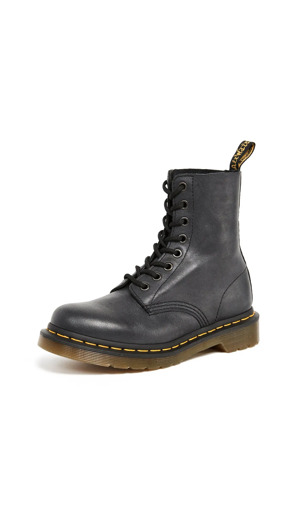 Dr. Martens Pascal Buttero Bovver Boots Donna Nero Black Virginia