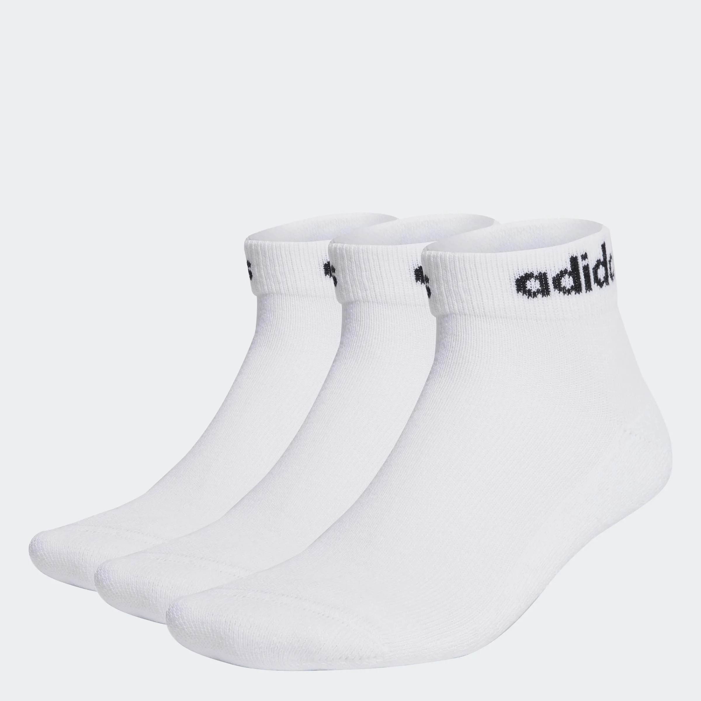 Adidas Calzini Sportivi Unisex Linear Ankle Cushioned Socks (3 Paia)