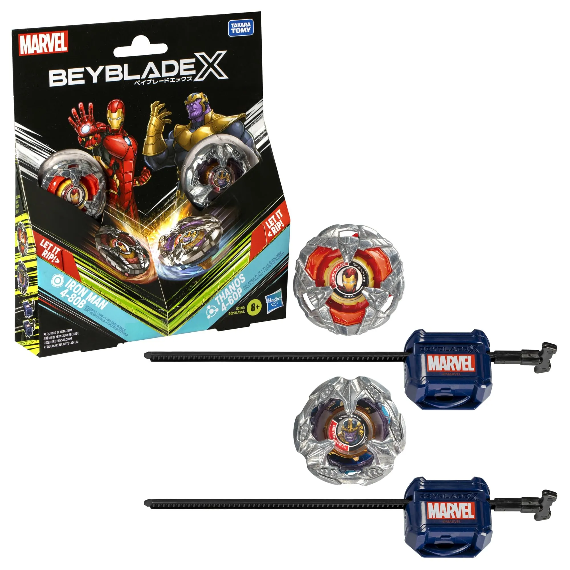 Beyblade X Marvel: Iron Man vs Thanos - Sfida Multiversale