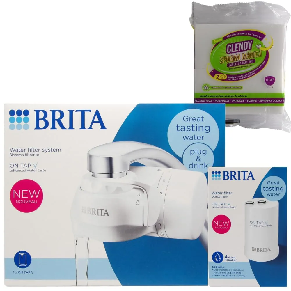 Set BRITA ON TAP V con 2 Filtri e Spugna Magica Omaggio