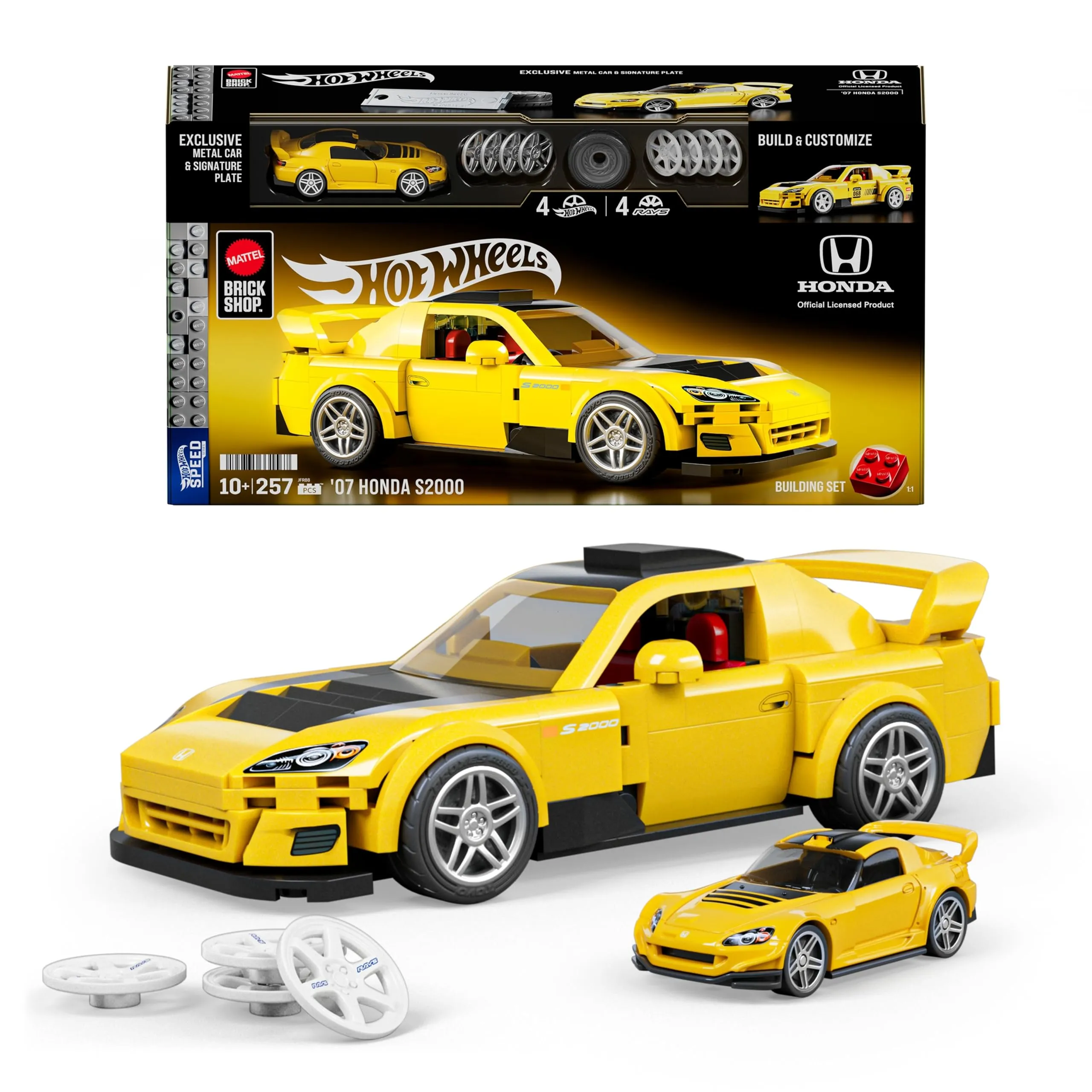 Mattel Brick Shop Hot Wheels - '07 Honda S2000 Serie Speed