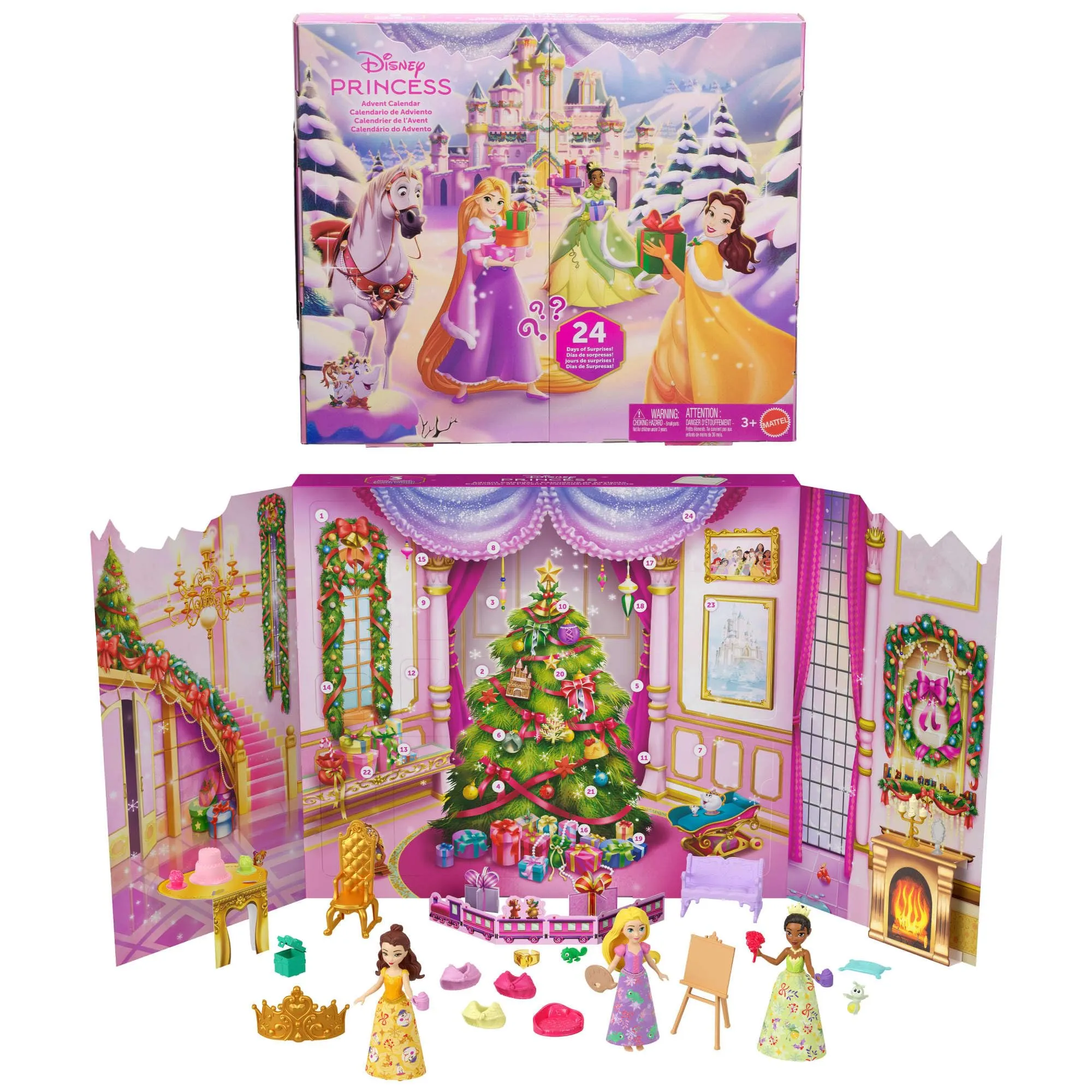 Mattel Disney Princess Calendario dell'Avvento JFG79