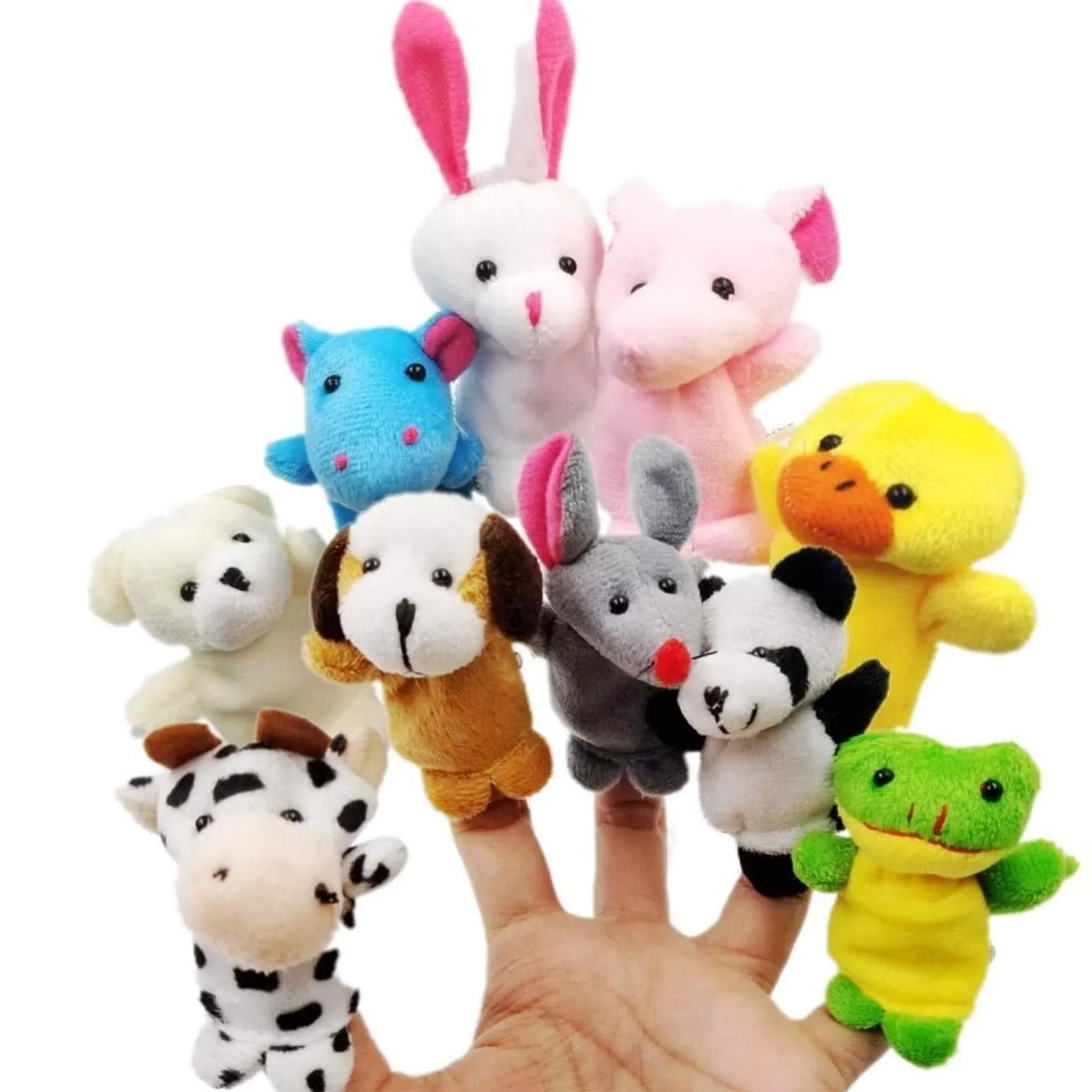 Marionette da Dito Animali - Set da 10 Pezzi per Bambini