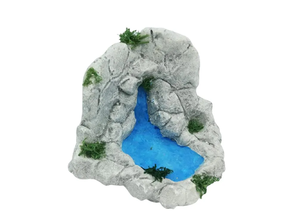 Cascata in gesso per presepe