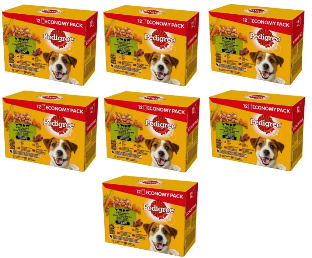 PEDIGREE DOGCARE Pouch Wet (Mixed) Chunks in Gravy Adult - Multipack 84 x 100 g