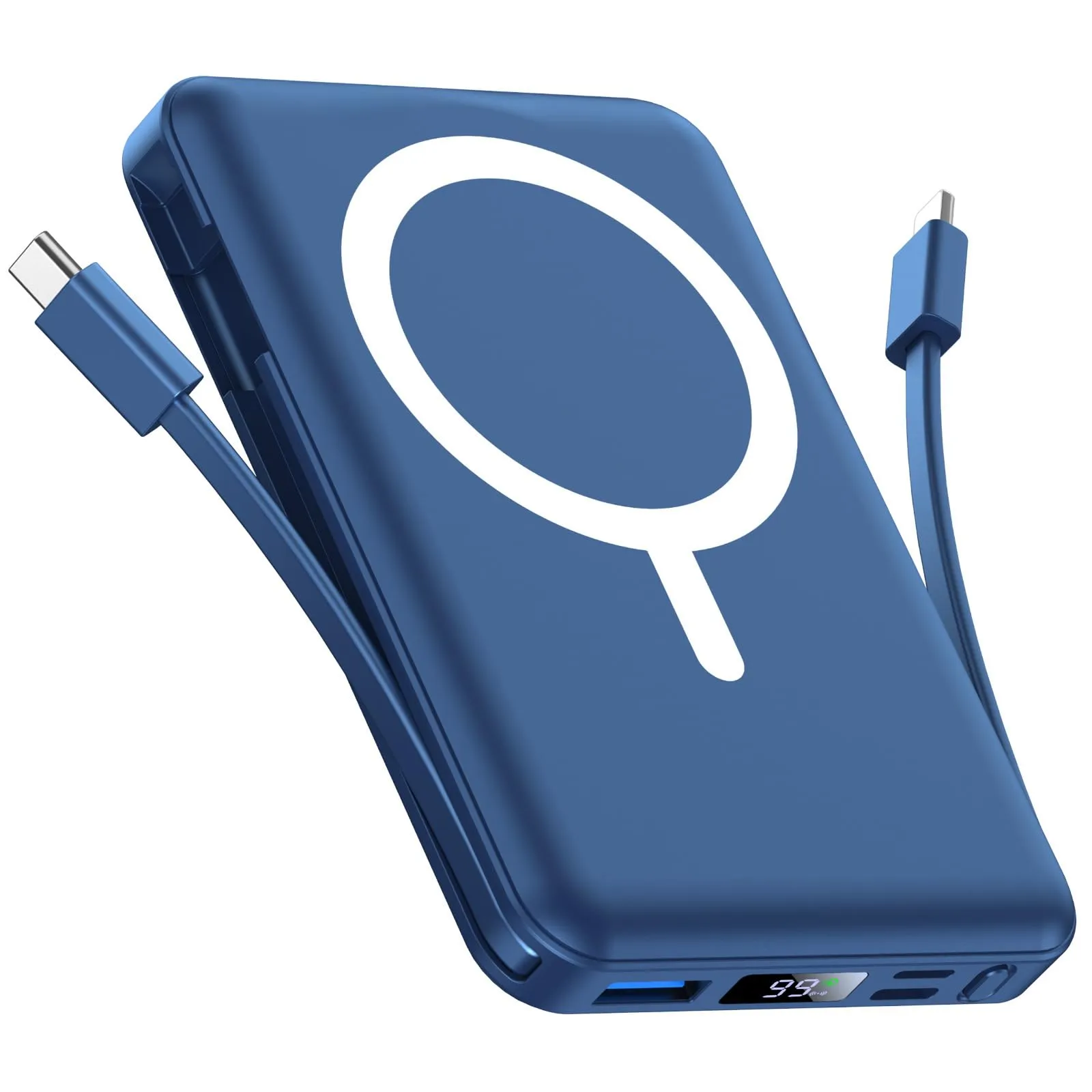 Vexnara Powerbank Magnetico Wireless 10000mAh con Magsafe - Blu