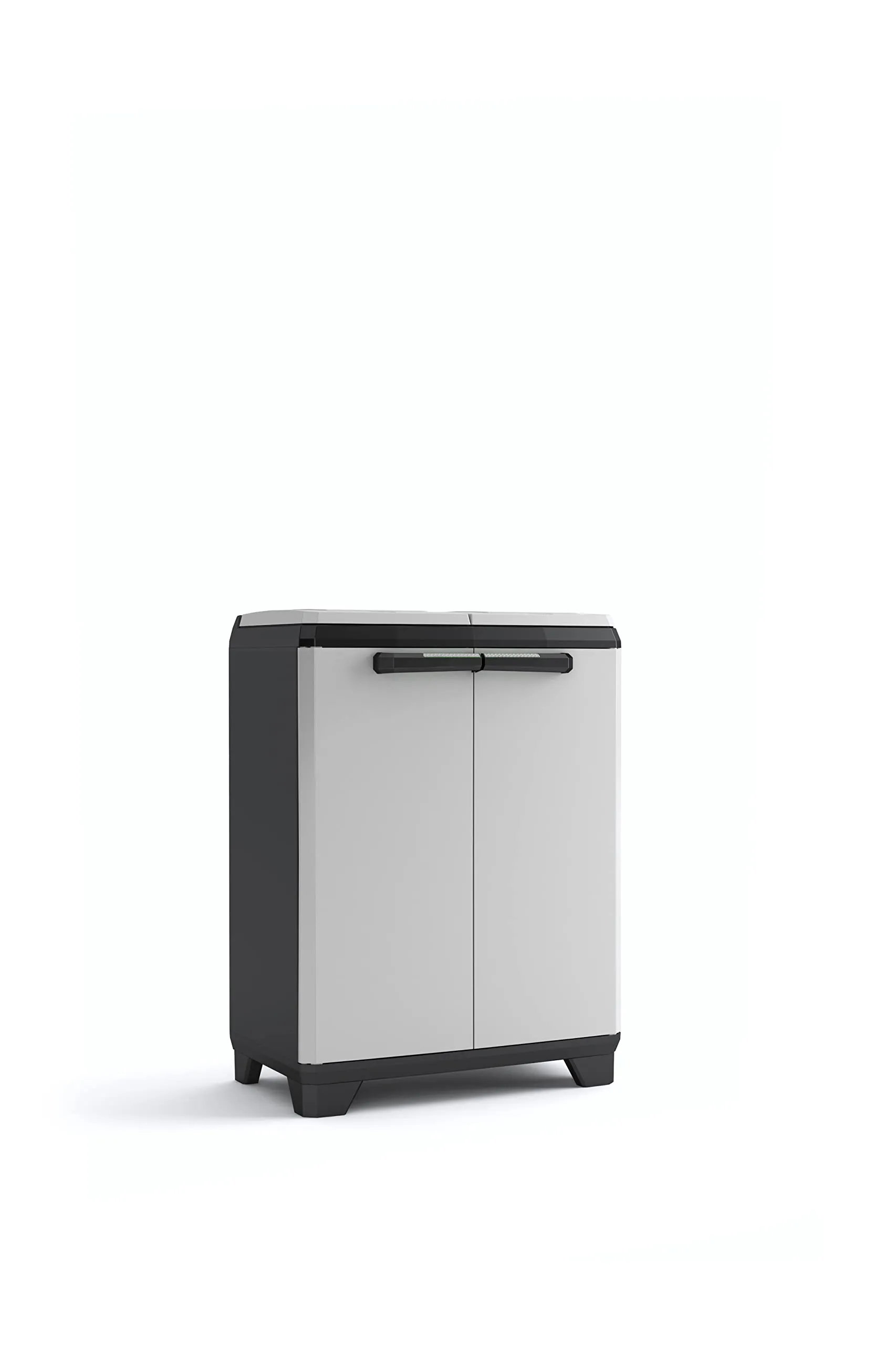 Keter Split Cabinet Recycling Premium - Contenitore per Raccolta Differenziata Grigio