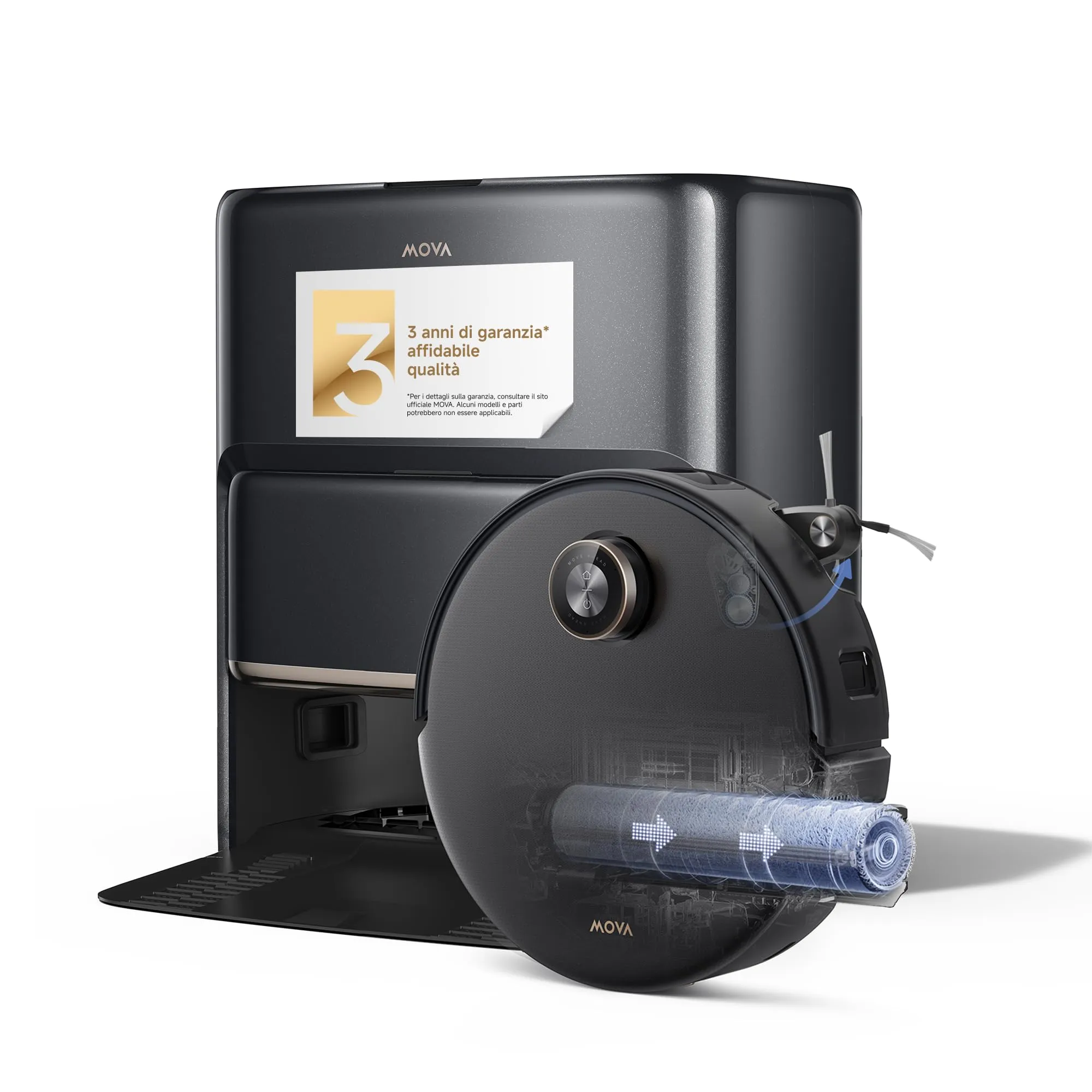 Mova Z60 Ultra Roller Complete Robot Aspirapolvere Lavapavimenti