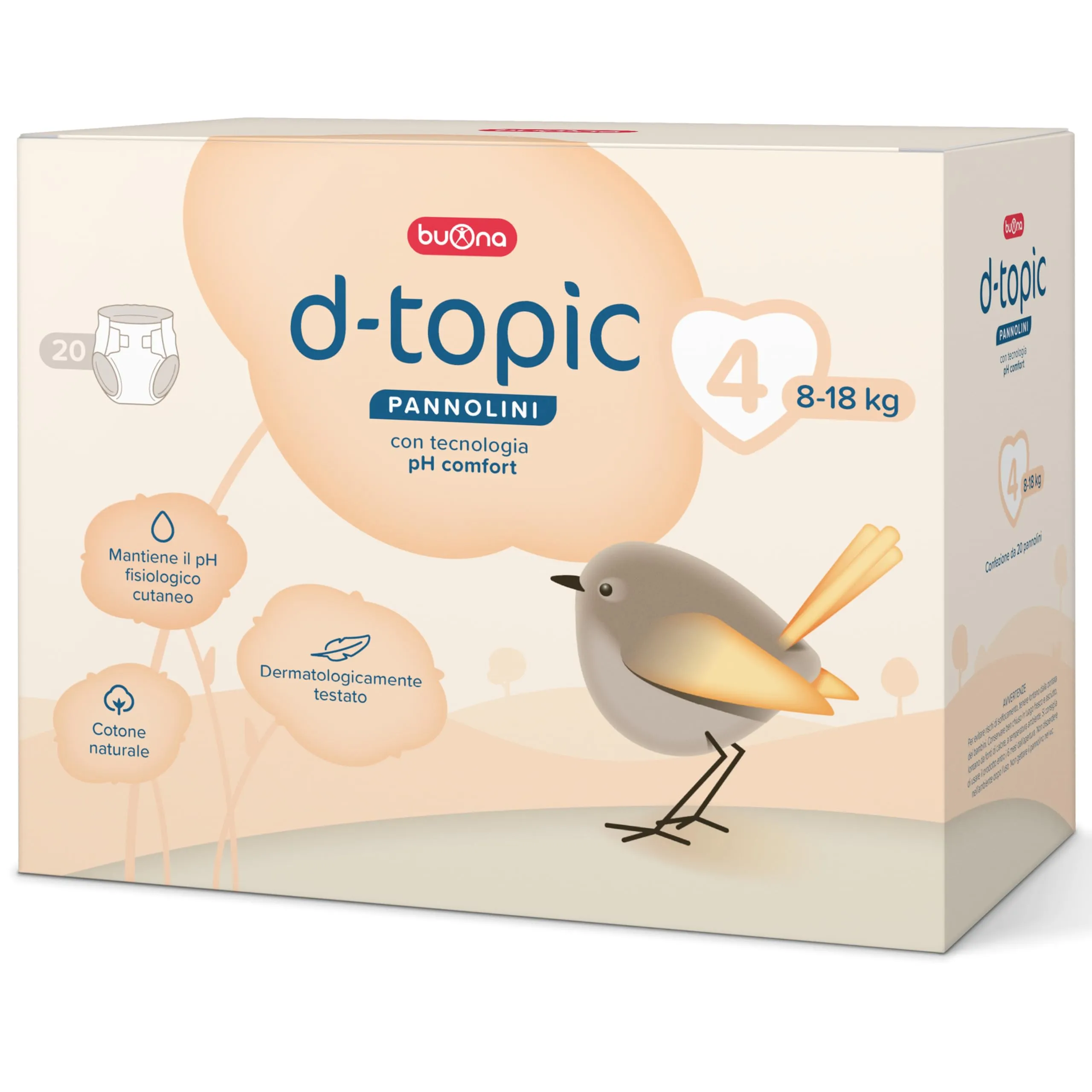 Pannolino D-Topic Taglia 4 (7-18 kg)