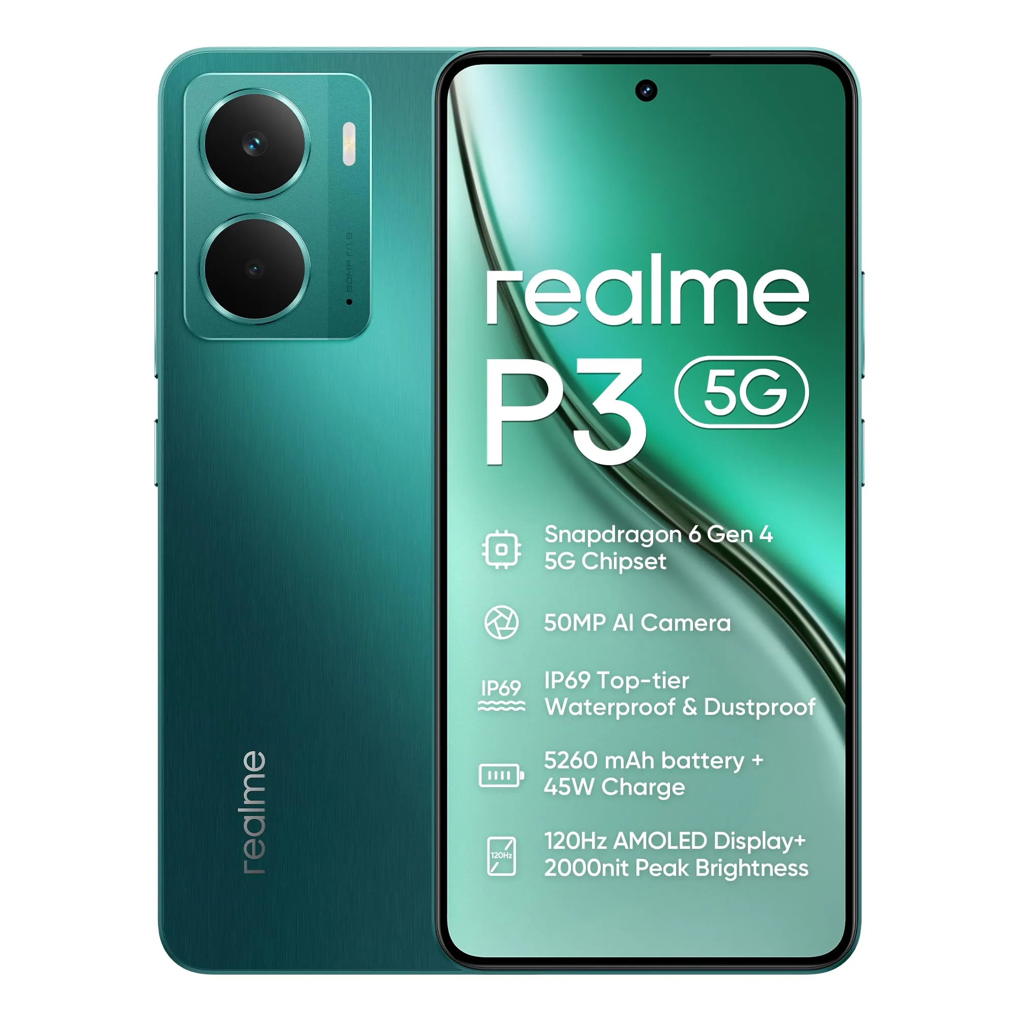 Realme P3 5G 512GB Starlight Green