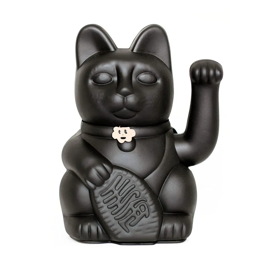 Gatto Portafortuna Maneki Neko Nero - Taglia M