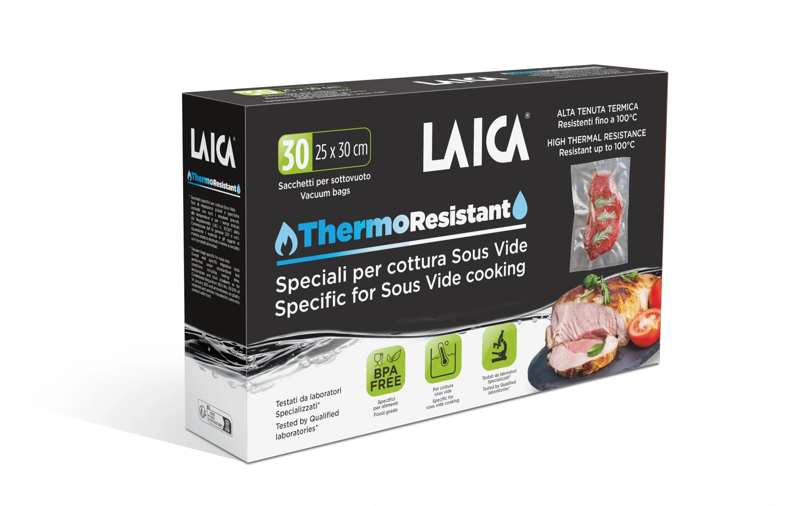 Laica TR1000 Sacchetti Sottovuoto per Cottura Sous Vide e Conservazione Alimenti