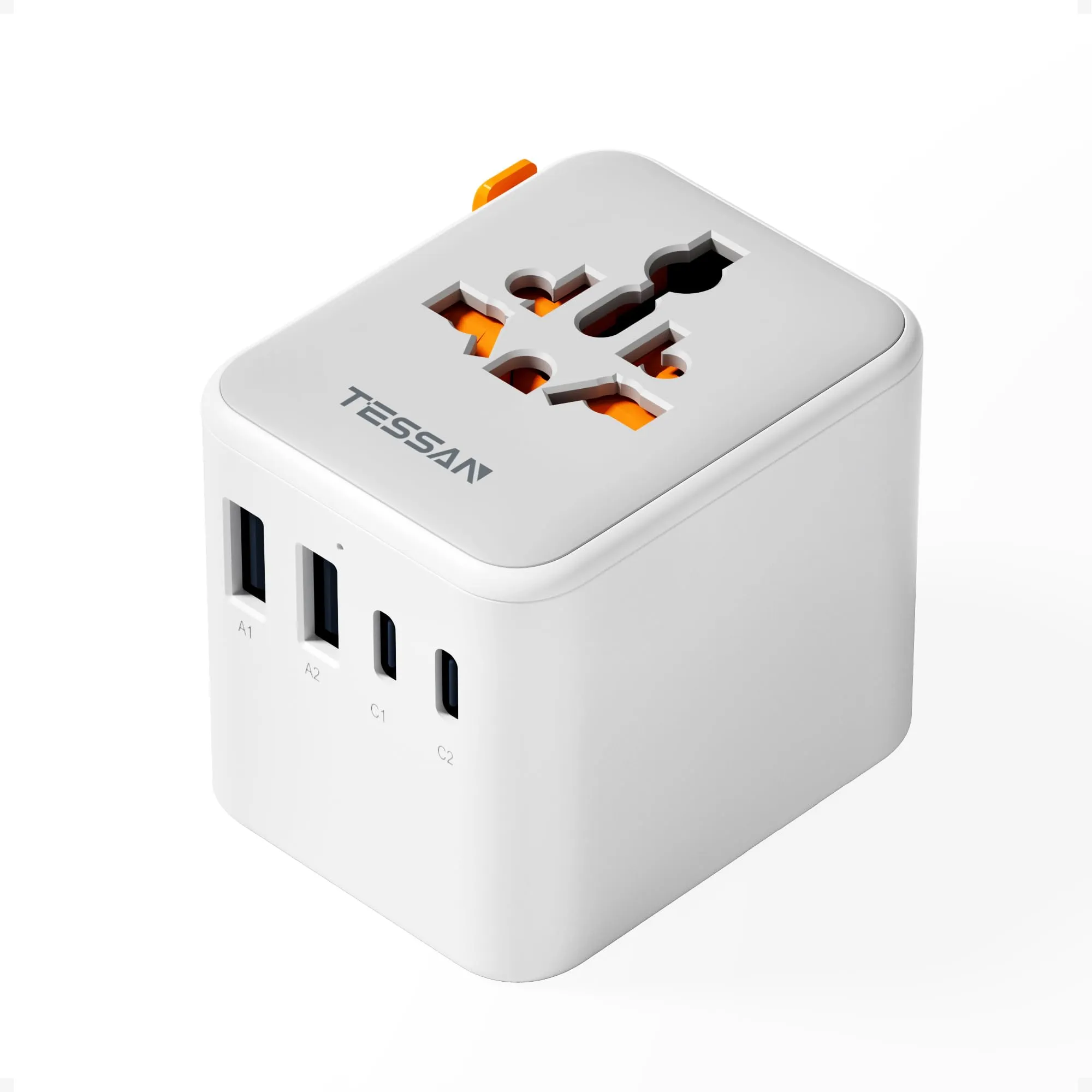 Adattatore Universale da Viaggio TESSAN con USB-C e USB-A