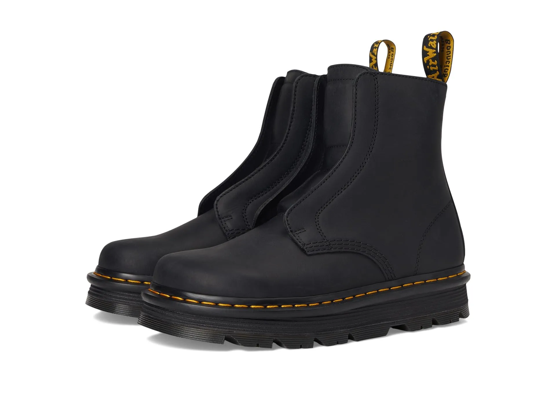 Dr. Martens Zebzag Laceless Black Wyoming Platform Uomo