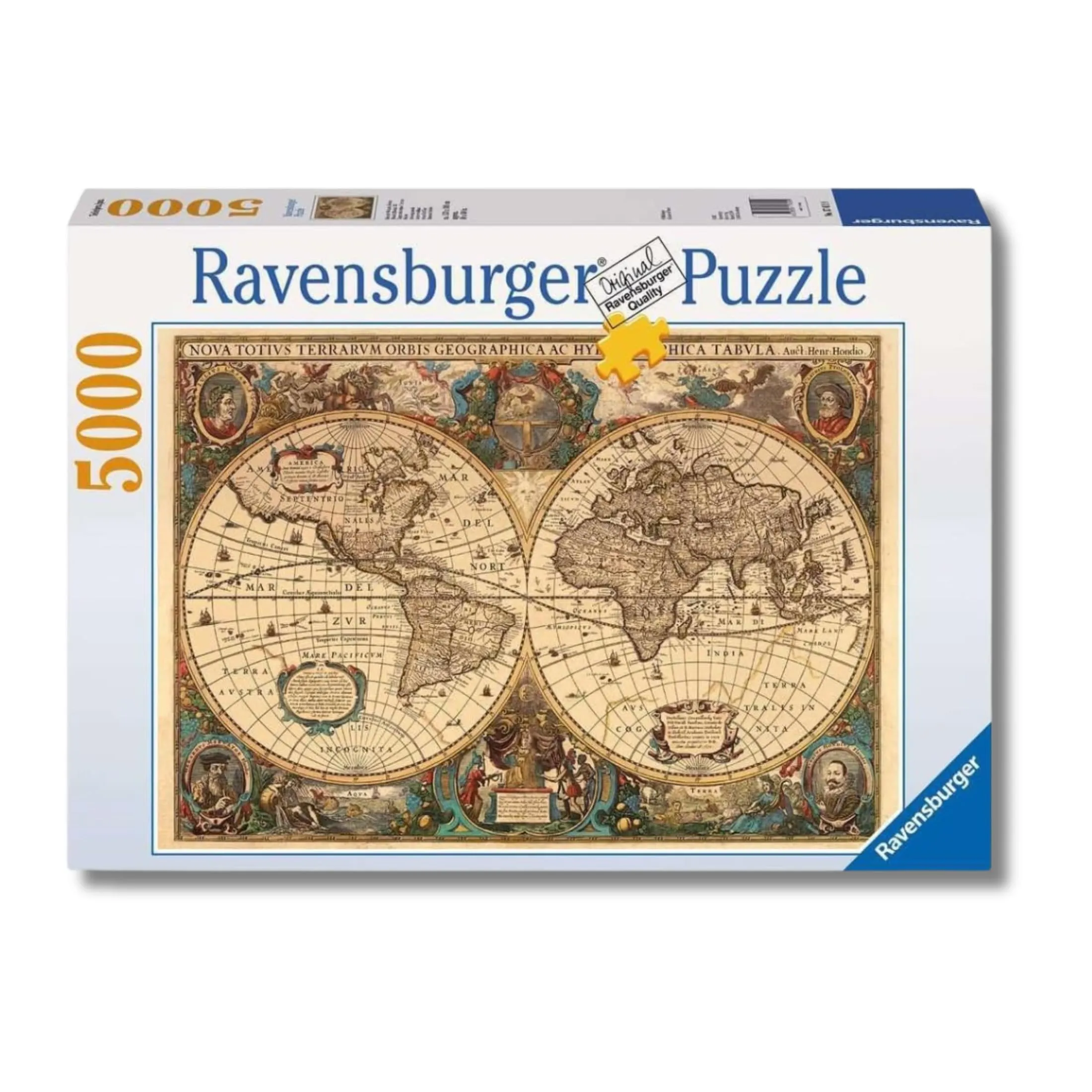 Ravensburger - Puzzle Mappamondo Storico, 5000 Pezzi