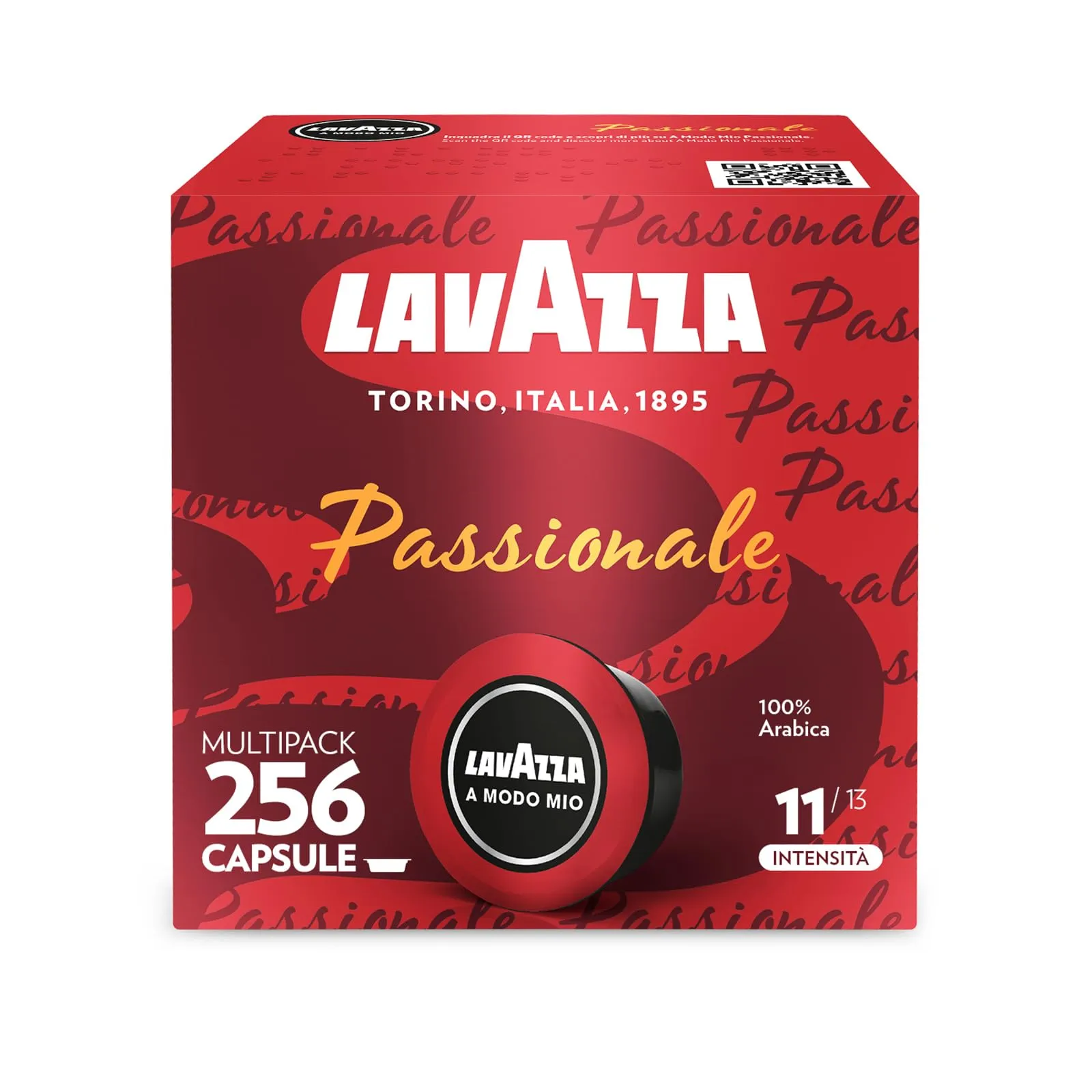Lavazza A Modo Mio Passionale, 256 Capsule Caffè